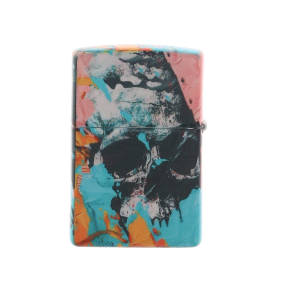 Zippo Lighter Slim 540 Color Skull and Flower Matte Counter Culture ZP46818 View 3