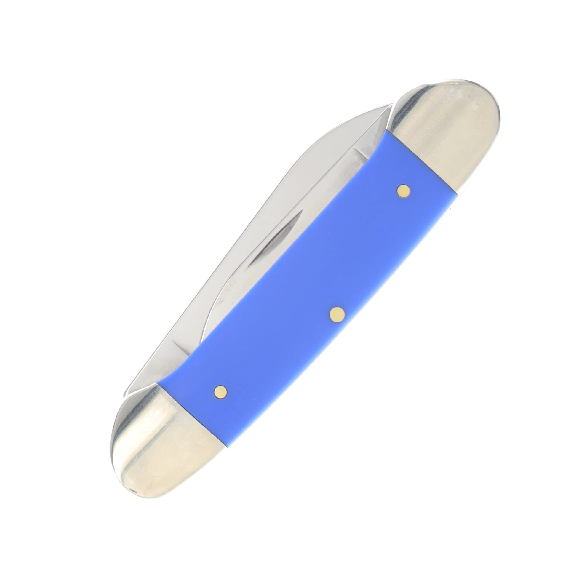 Case XX Royal Blue Smooth Synthetic Canoe Folding Knife CA16404 View 4