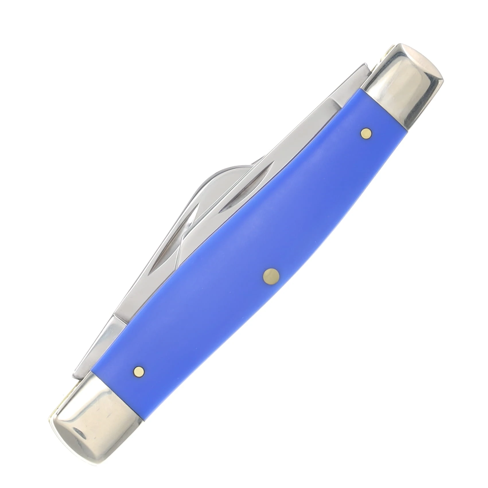 Case XX Royal Blue Smooth Synthetic Large Stockman Folding Knife CA16405 View 4