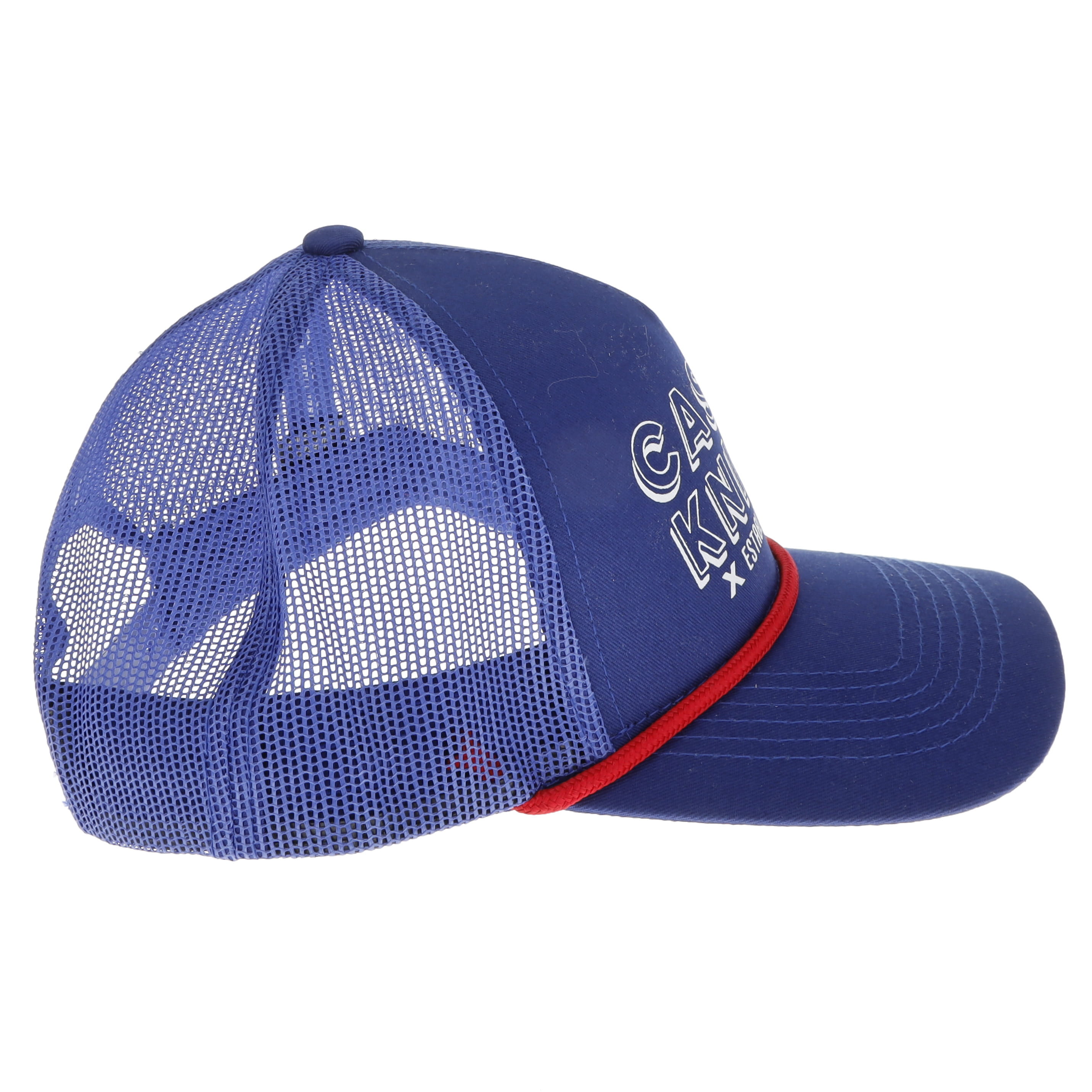 Case XX Blue Polyester Mesh Back Red Rope Logo Ball Cap CA41257 View 4