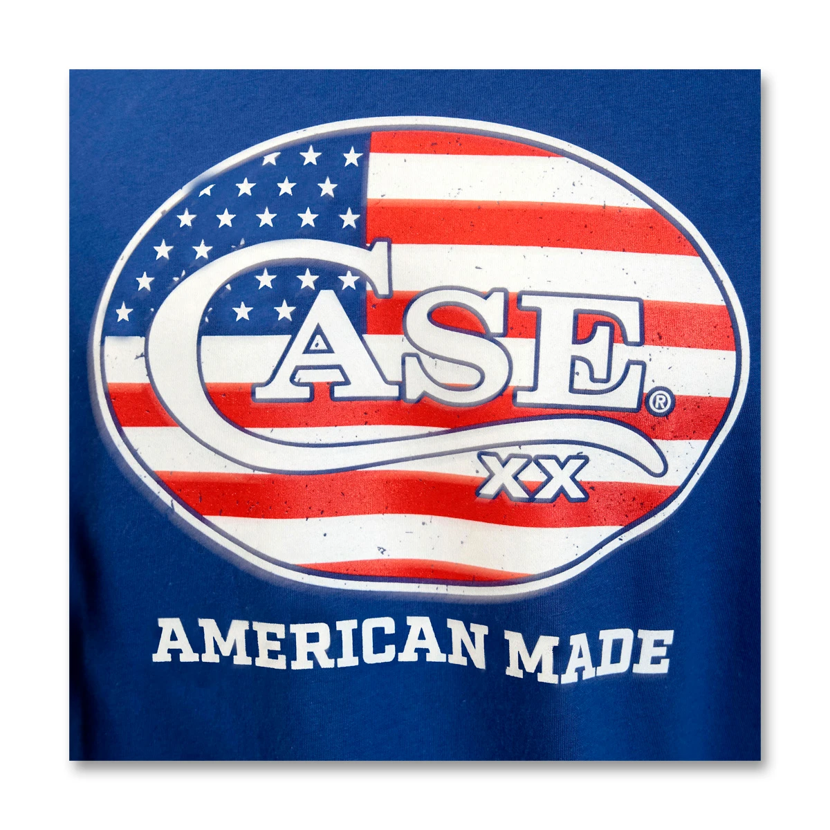 Case T-Shirt Royal Blue W/Case Flag Logo Front XXL Unisex CA41265 View 5