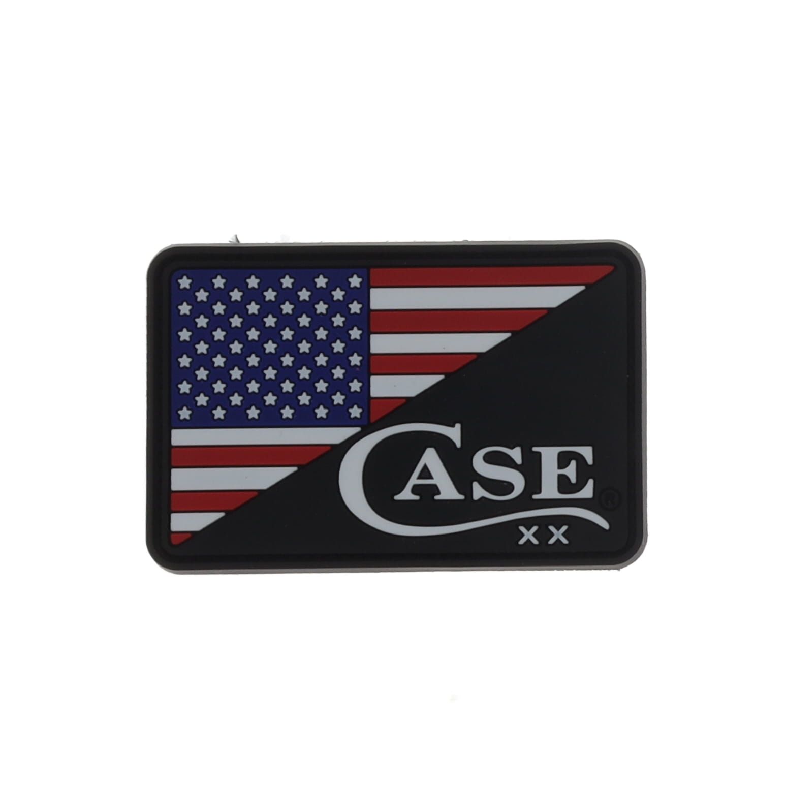 Case Patch American Flag W/Case Logo Rubberized Velcro Back 3 In CA50325 View 2