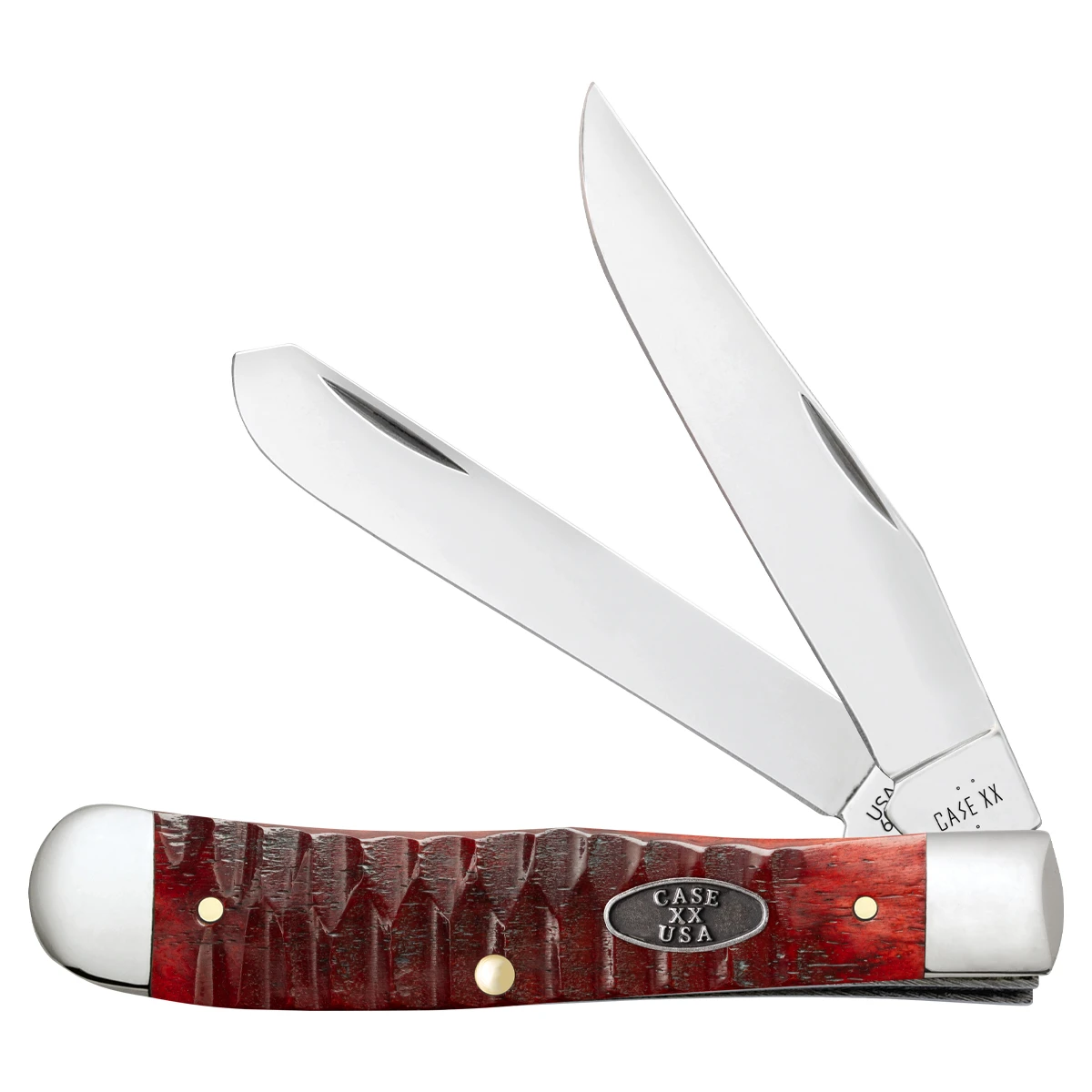 Case XX Gator Jigged Old Red Bone Trapper Folding Knife CA51540 View 1