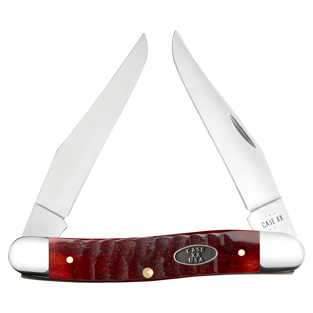 Case XX Gator Jigged Old Red Bone Muskrat Folding Knife CA51543