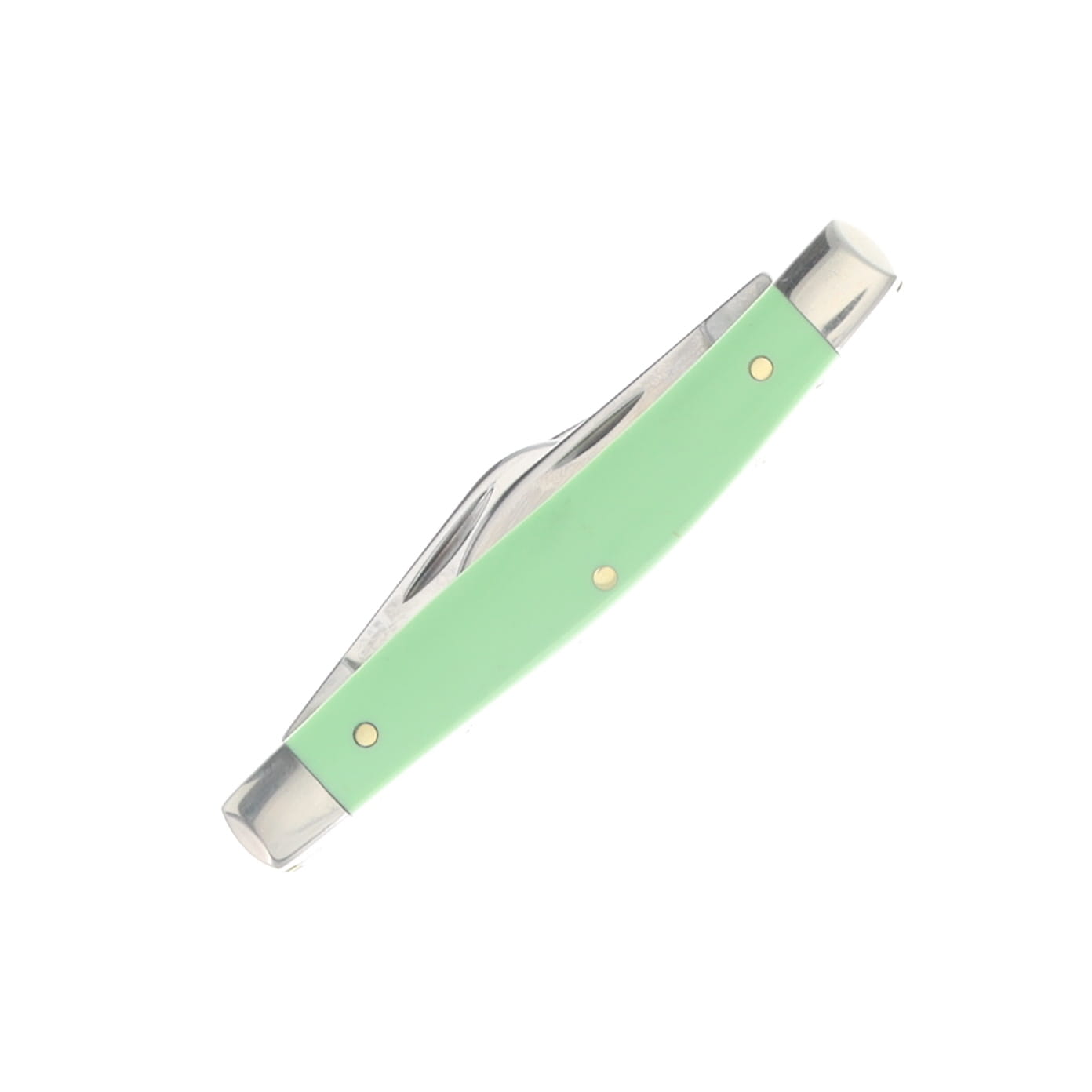 Case XX Mint Green Smooth Synthetic Medium Stockman Folding Knife CA63832 View 3