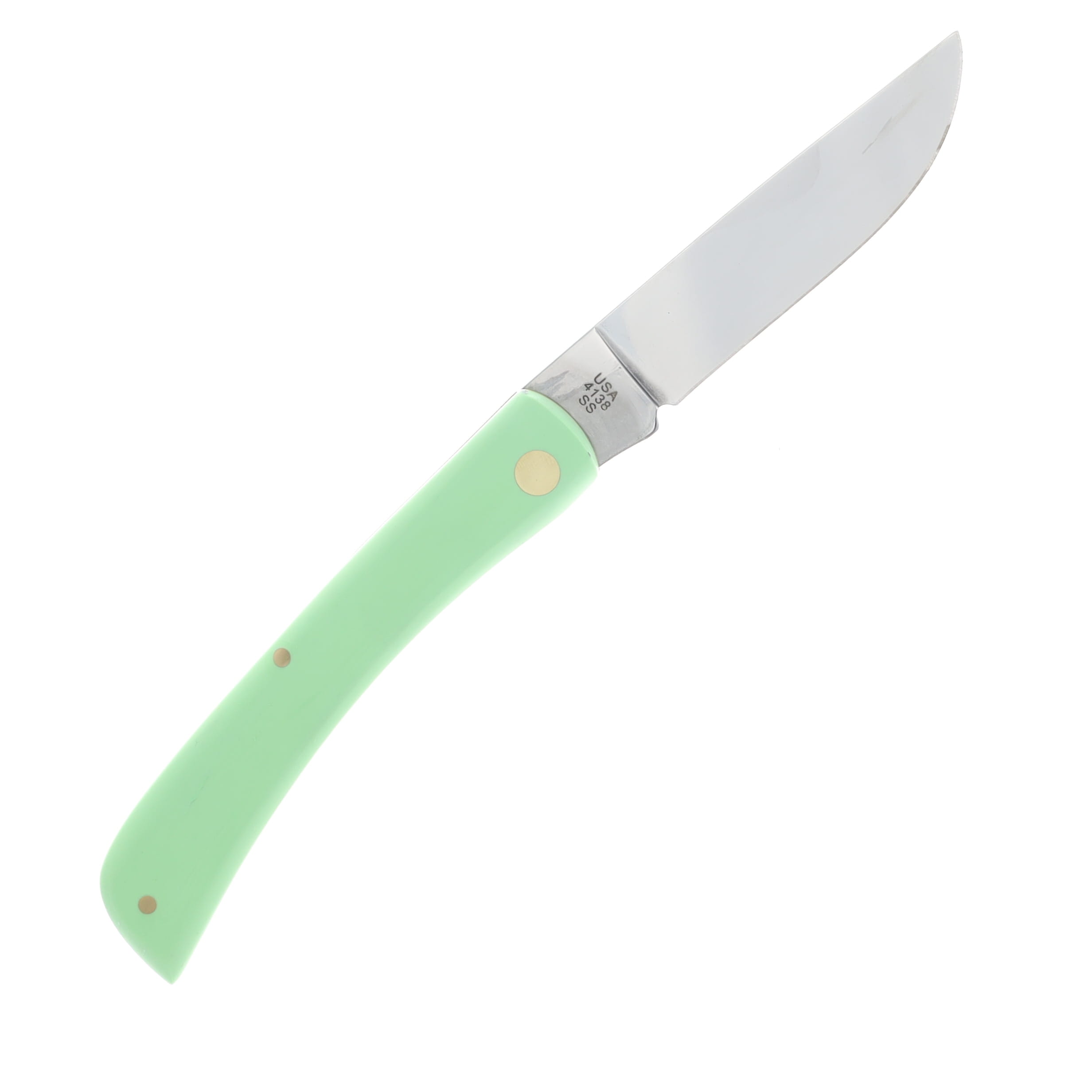 Case XX Mint Green Smooth Synthetic Sod Buster Folding Knife CA63837 View 2