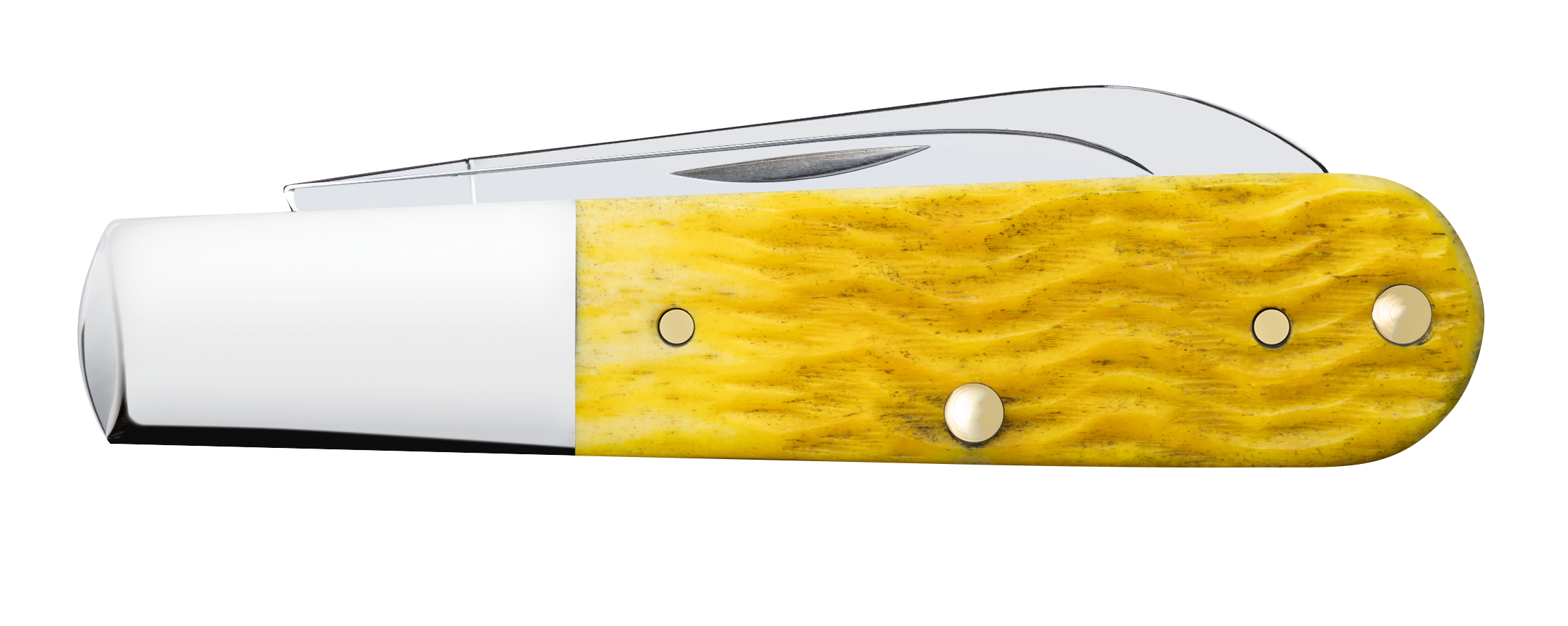 Case XX Platts Jigged Yellow Bone Barlow Folding Knife CA75313 View 2