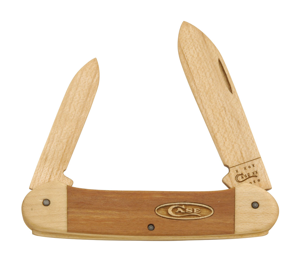 Case Cherry Hardwood Canoe Wood Knife Kit CA12131C View 1