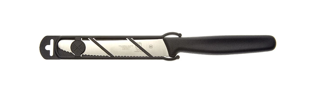 Mercer Sports 4.3in Utility Knife Rounded Tip Wavy Edge Black Handle M33932B View 2
