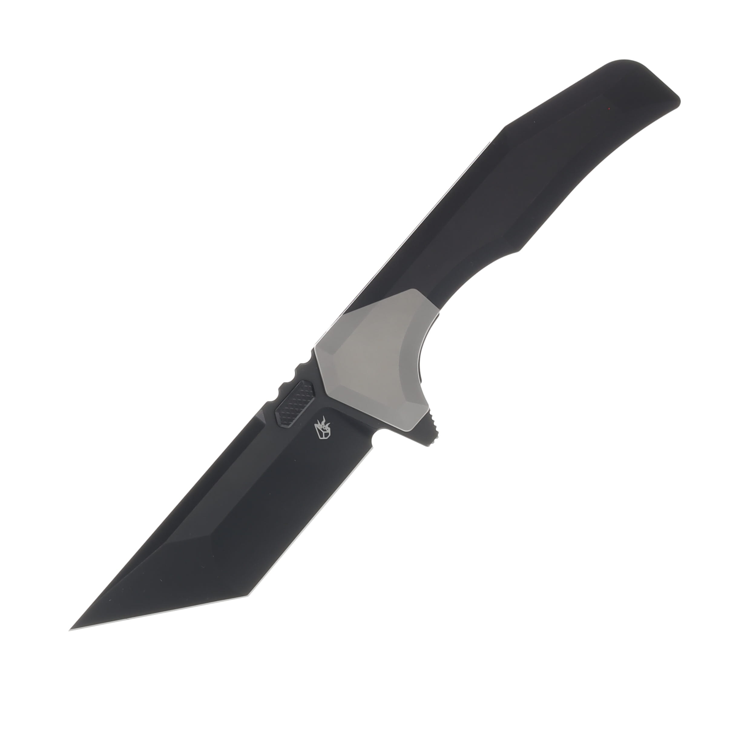 Arcane Design Necronaut Gray – Black 3.5 Inch Plain Black PVD Tanto ADBPNV3GB View 1