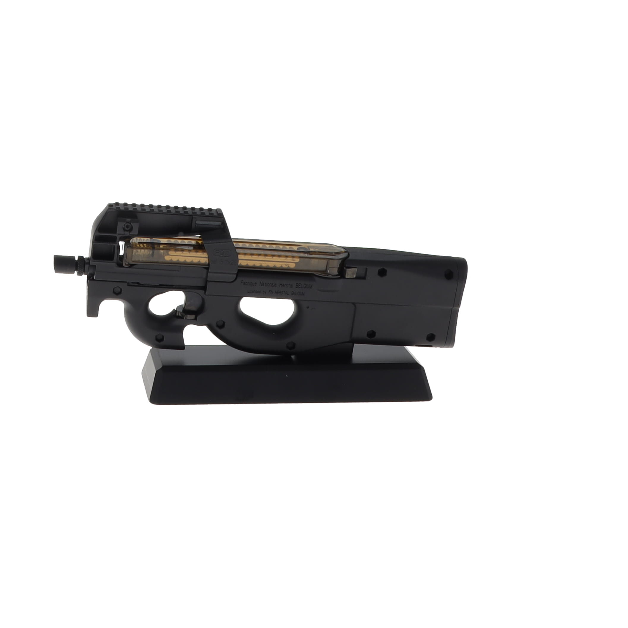 GoatGuns 1:3 Scale Die-Cast Metal FN P90 Black Miniature P90 View 3