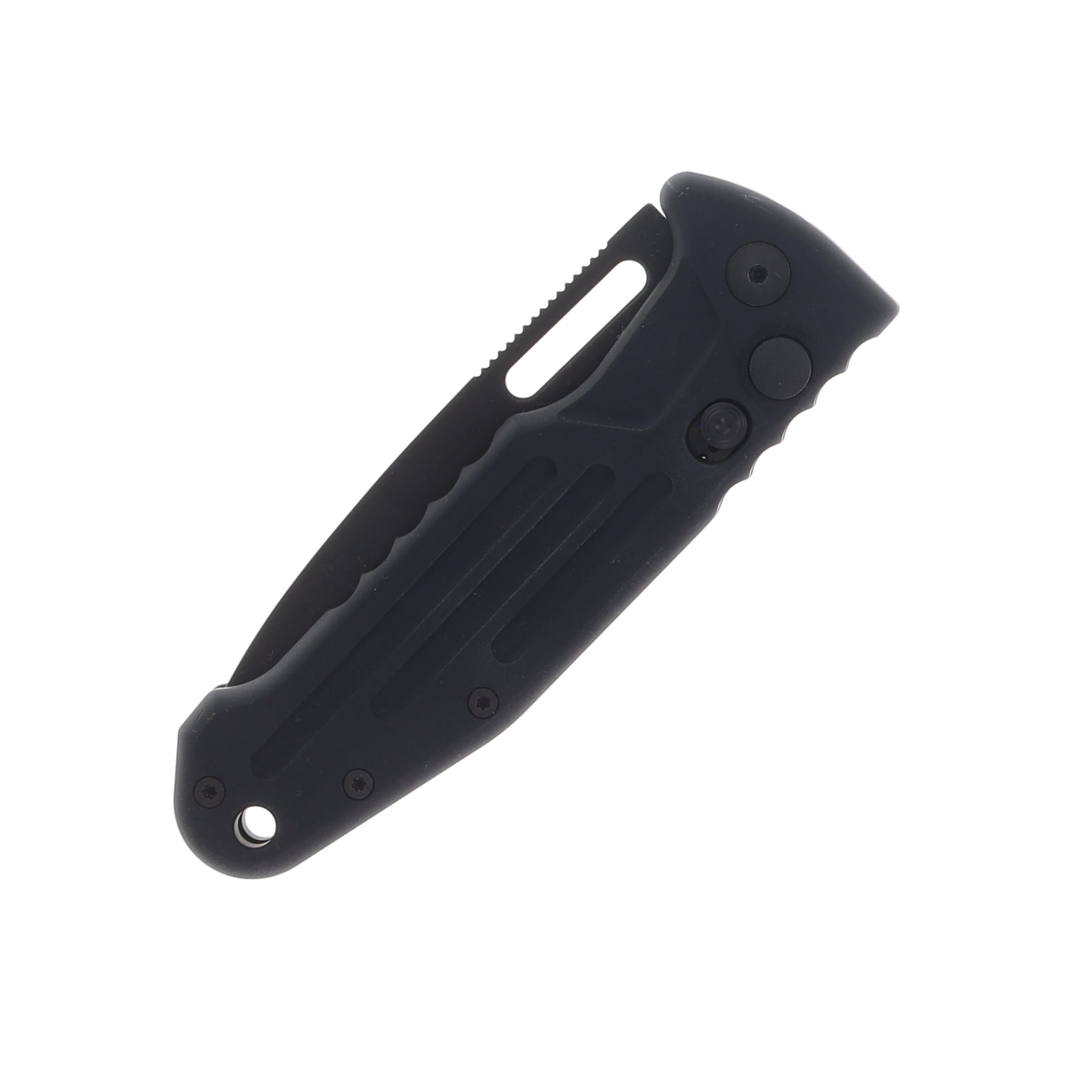 Fox Knives New Smarty Automatic Knife Black N690 Drop Point/Black Aluminum FX-503SPB View 3
