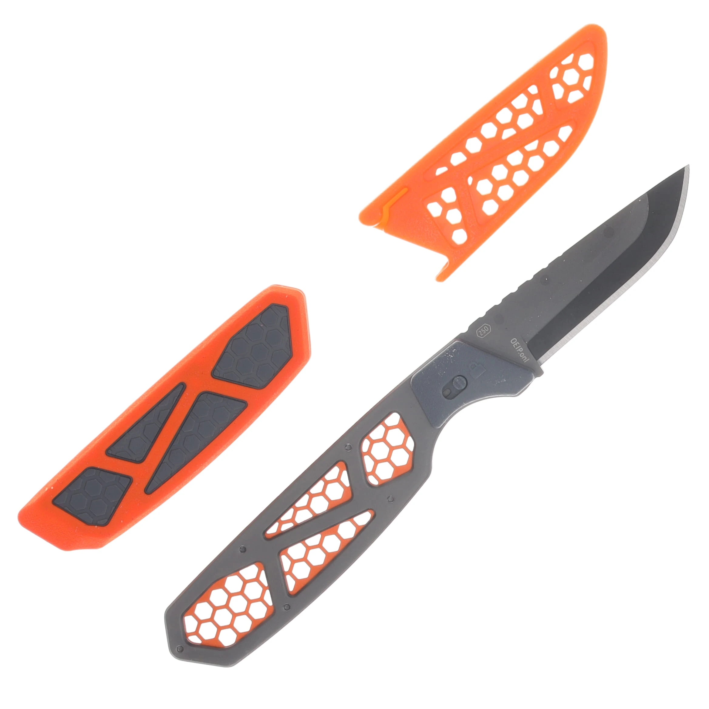Outdoor Edge Razor APX Fixed Blade Knife with Removable In-Handle Blade Storage System OEAPX25-5C View 2