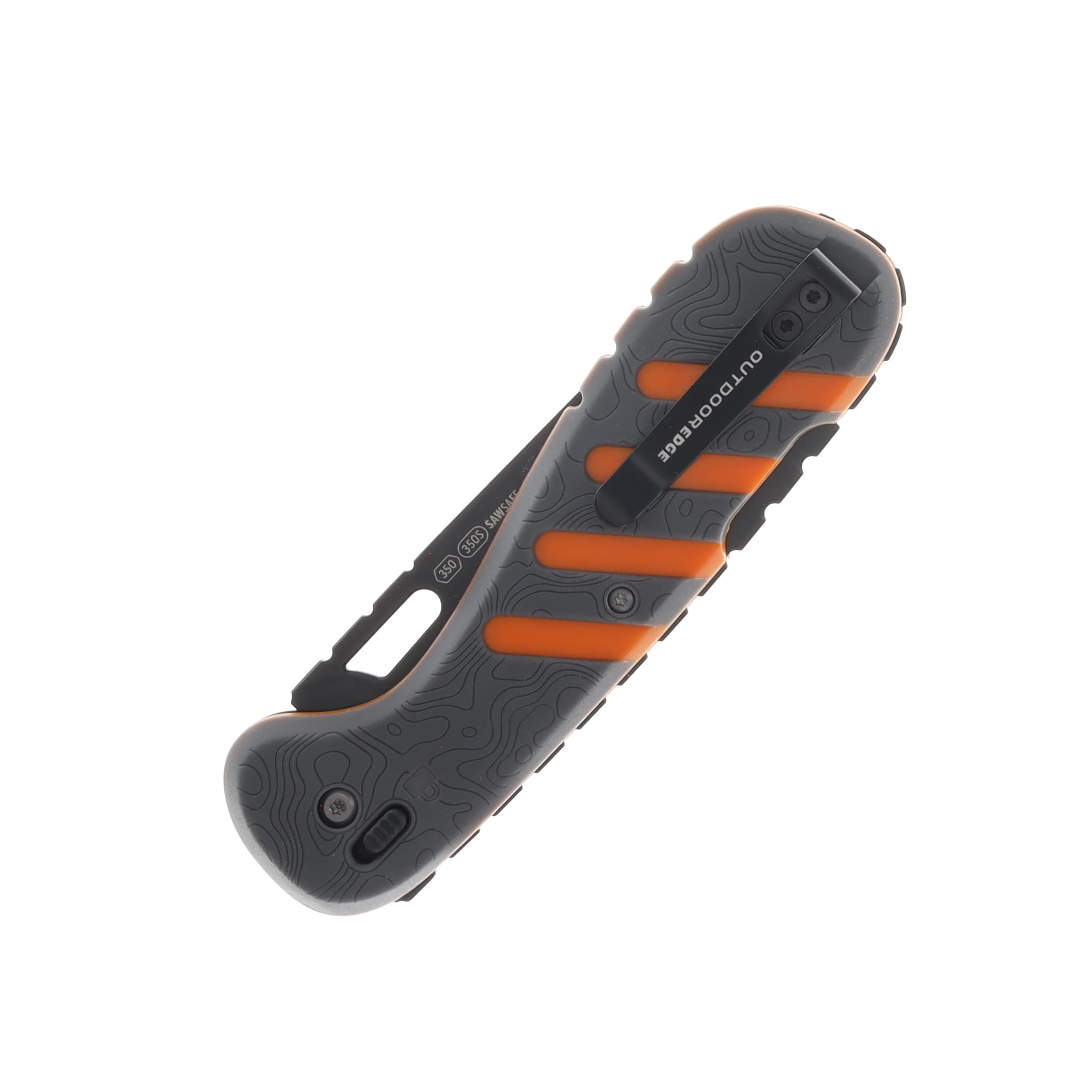 Outdoor Edge Razor HTX Gray – Orange 3.5” Plain Black Oxide Drop Point OEHTX35Y-6C View 6