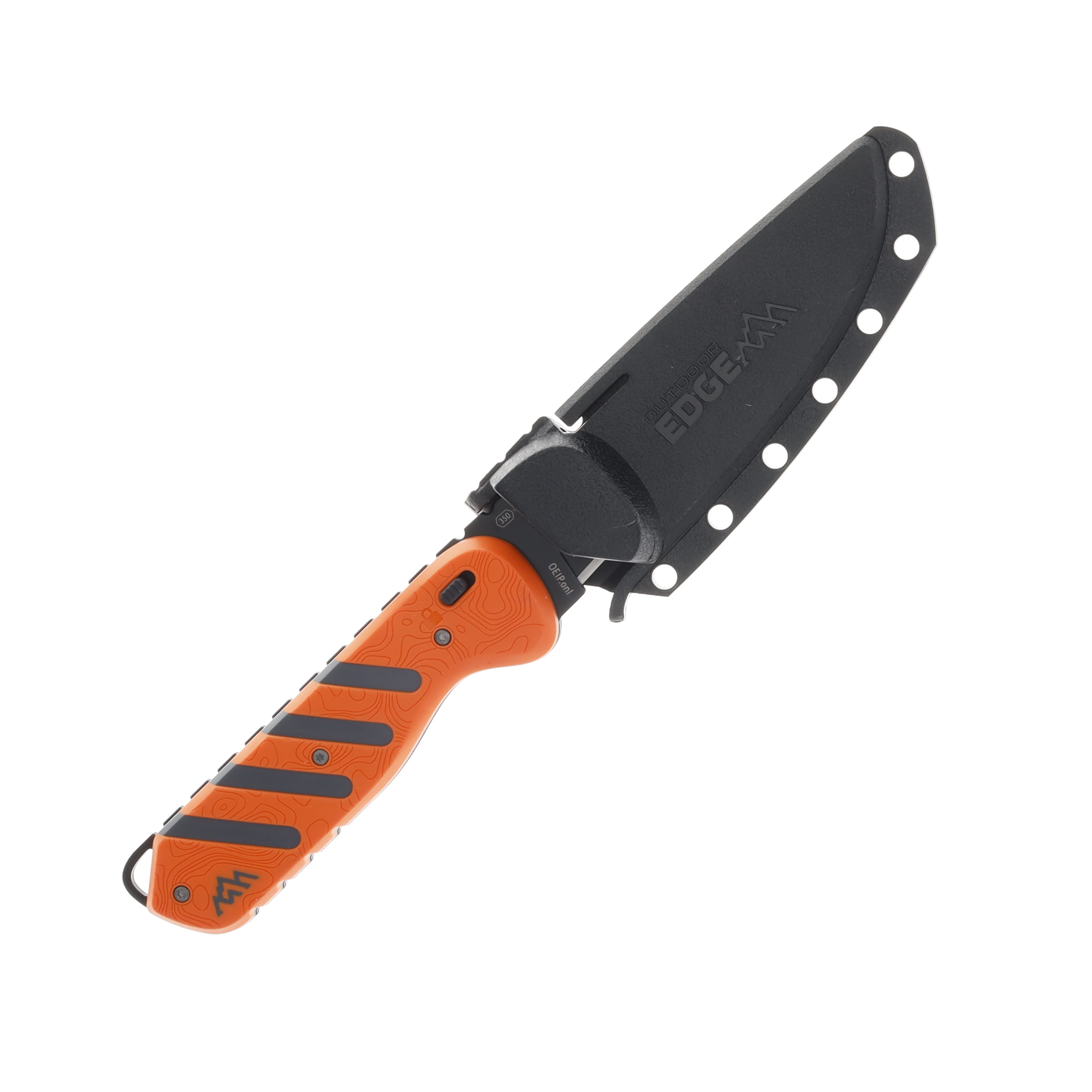 Outdoor Edge Razor HTX Orange - Gray 3.5” Plain Black Oxide Drop Point OEHTX35B-6C View 5