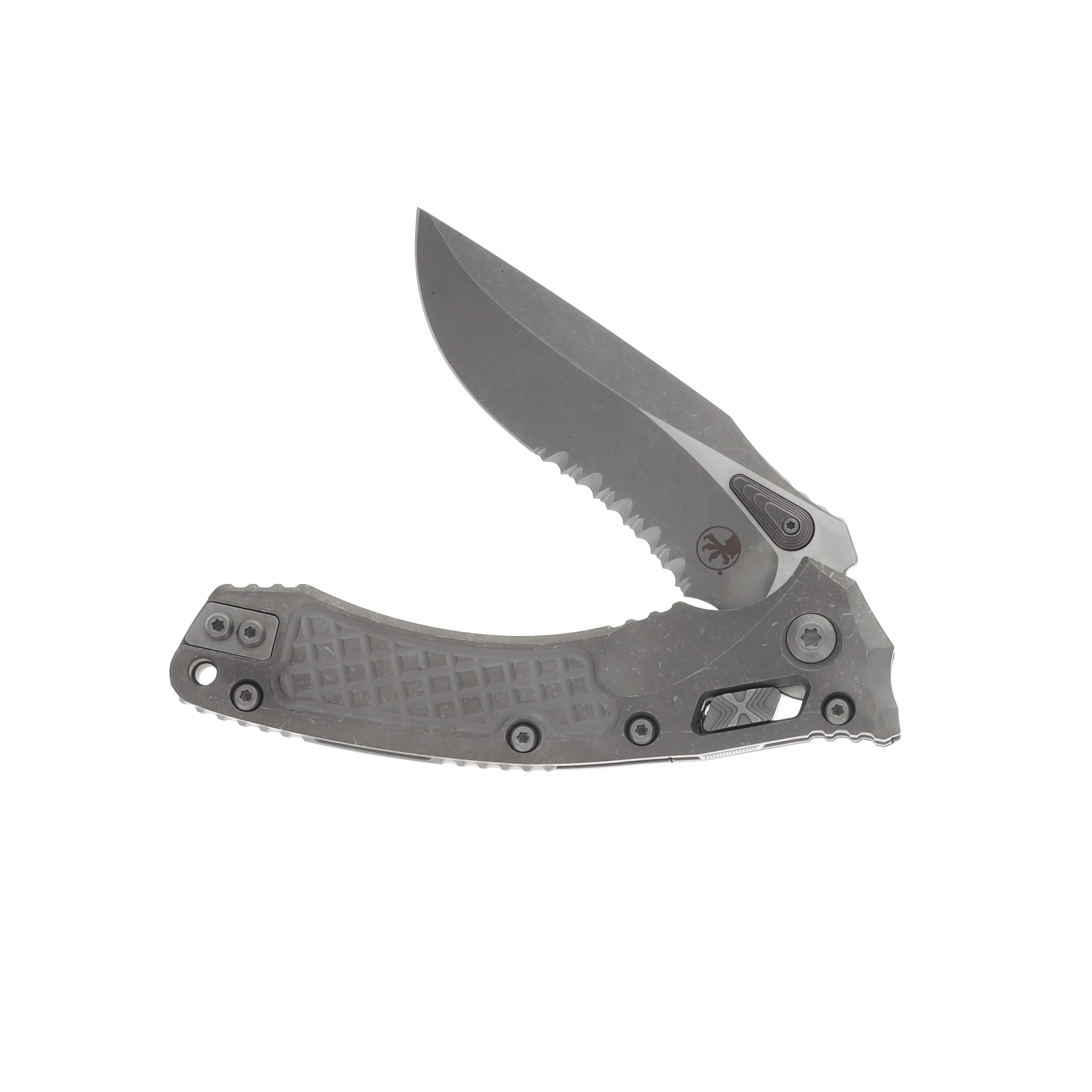Microtech Amphibian Ram-Lok P/S Apocalyptic Frag Pattern Titanium MT137RL11APFRMS1 View 3