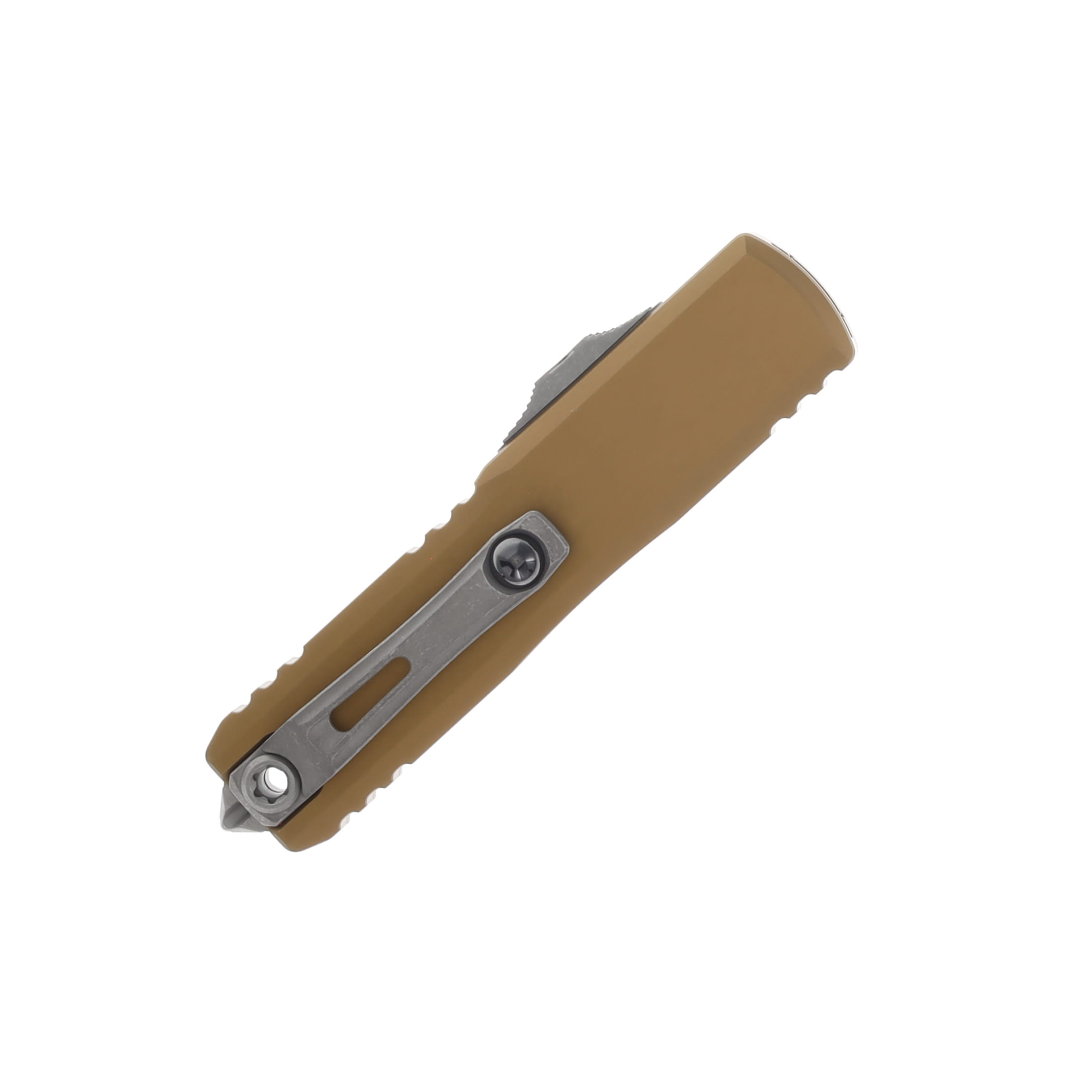 MICROTECH UTX-85 GEN IV OTF AUTO STANDARD TAN HANDLE D/E APOCALYPTIC M390MK DAGGER BLADE AUMT1232410APTA View 3