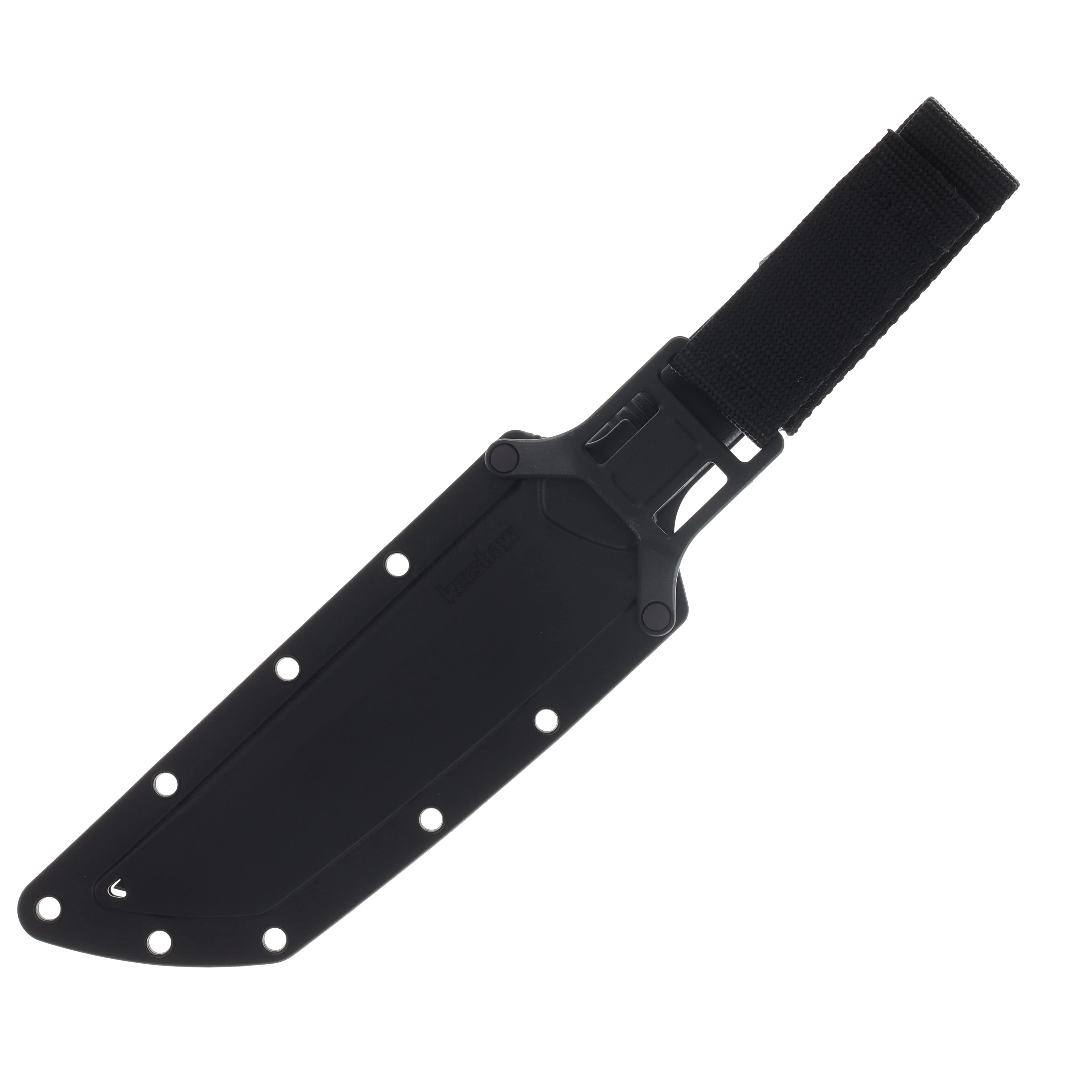 Kershaw Atreides Fixed Blade Knife 5.7 Inch Plain Black Powder Tanto KS1088 View 6