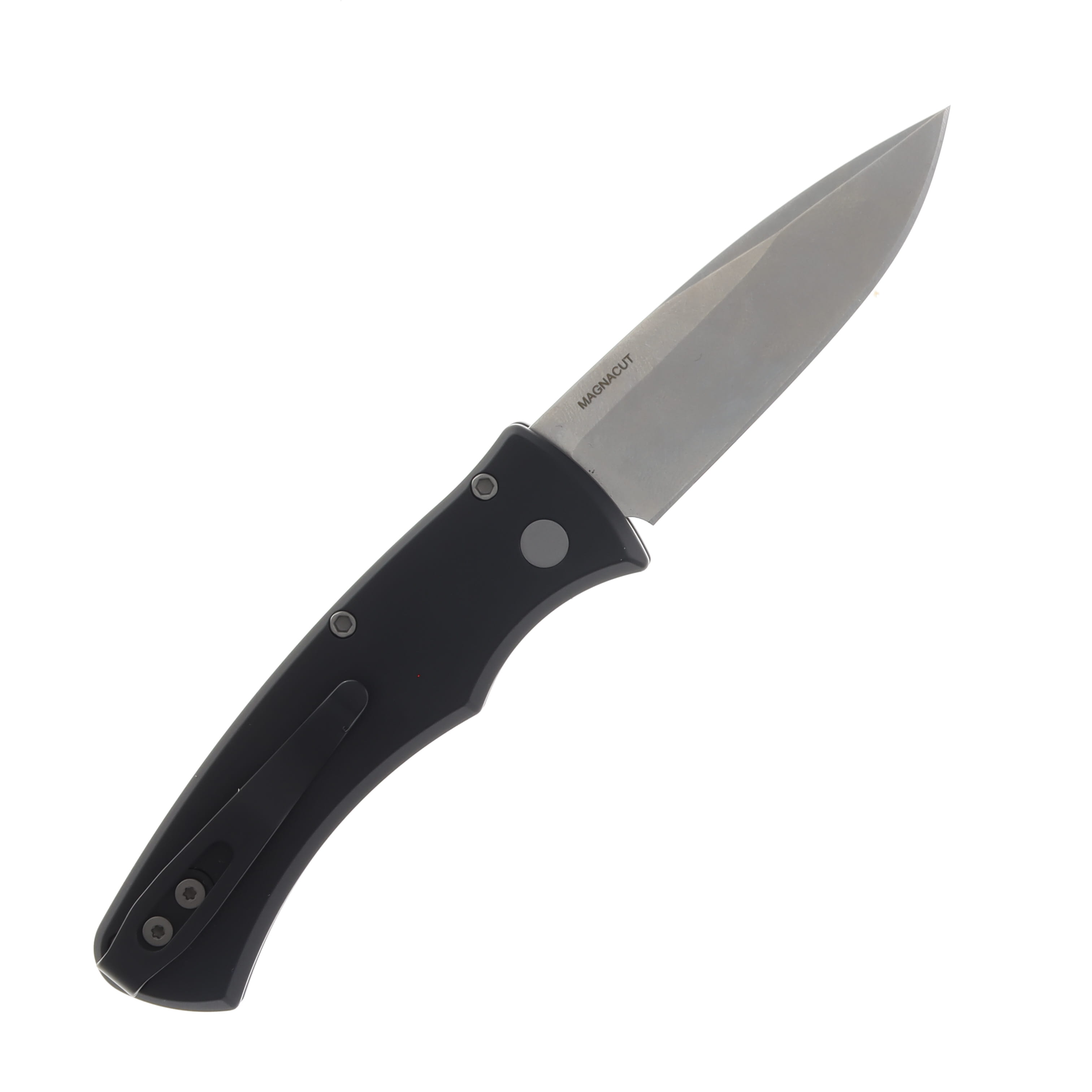 Pro Tech OTS Auto Compact Duke 2 Black Aluminum Handle Stonewash Magnacut Blade AUPTDUKE2101 View 2
