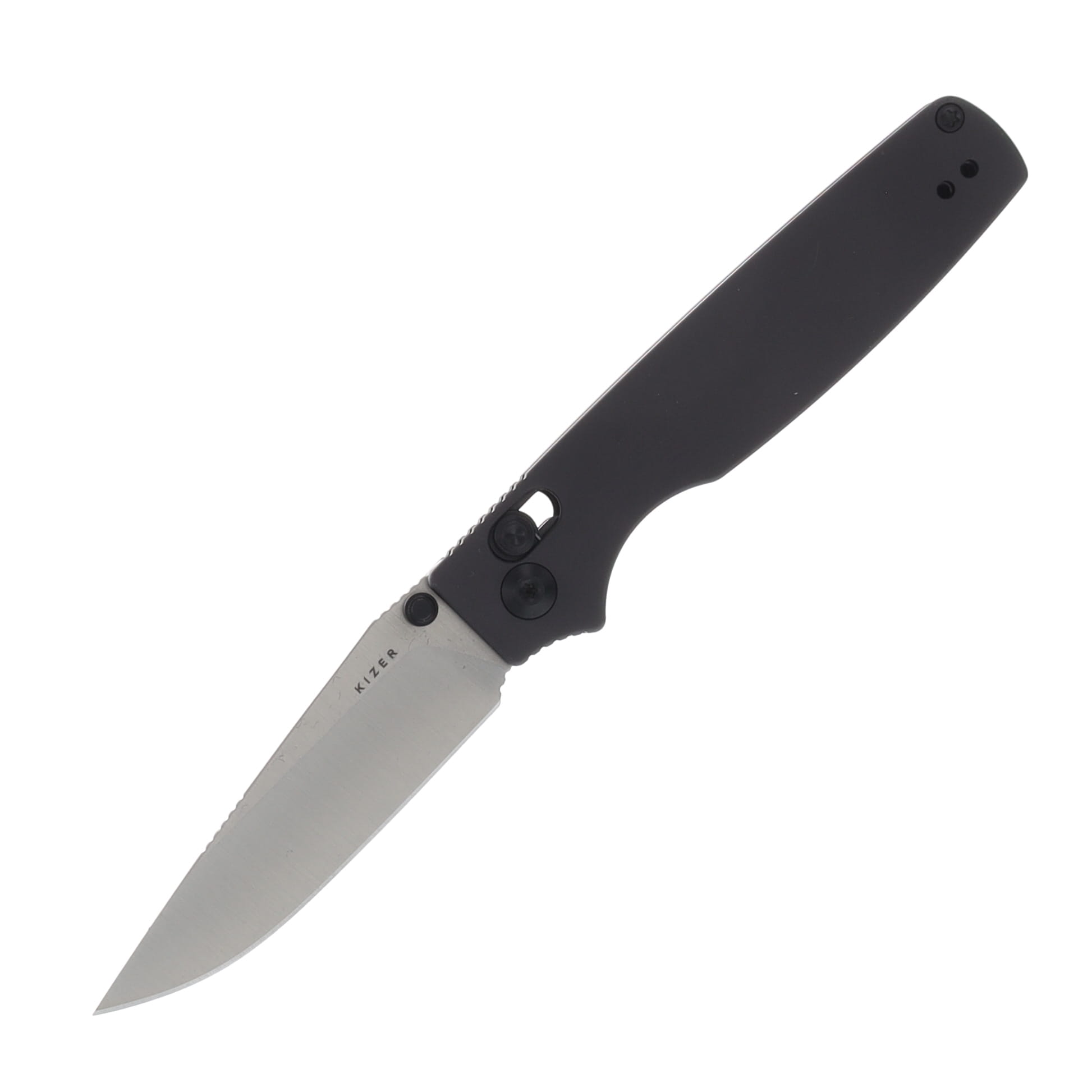 Kizer Original 2 Folding Knife Gray Aluminum Handle Satin 14C28N Blade V3605.2MA1 View 1