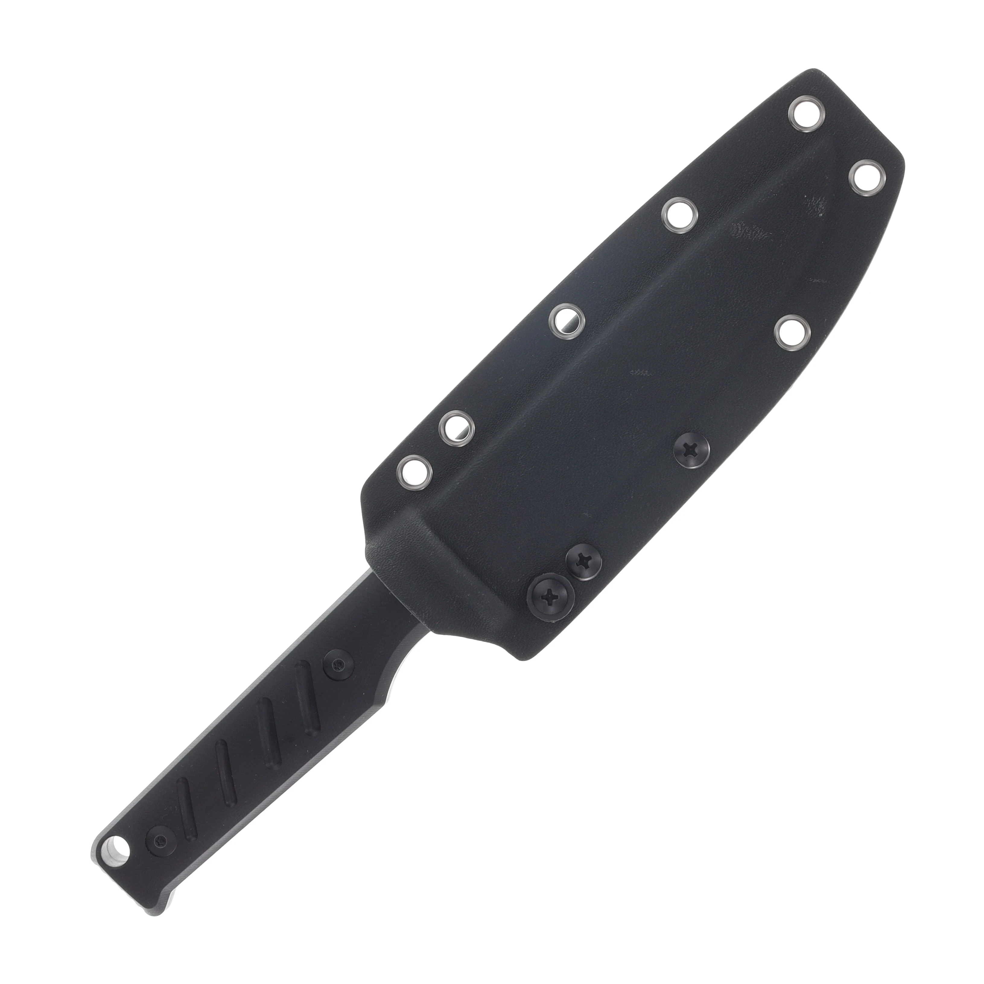 Kizer Camp 180 Fixed Knife 5.55 Inch Plain Black Stonewash Drop Point 1096A1 View 5