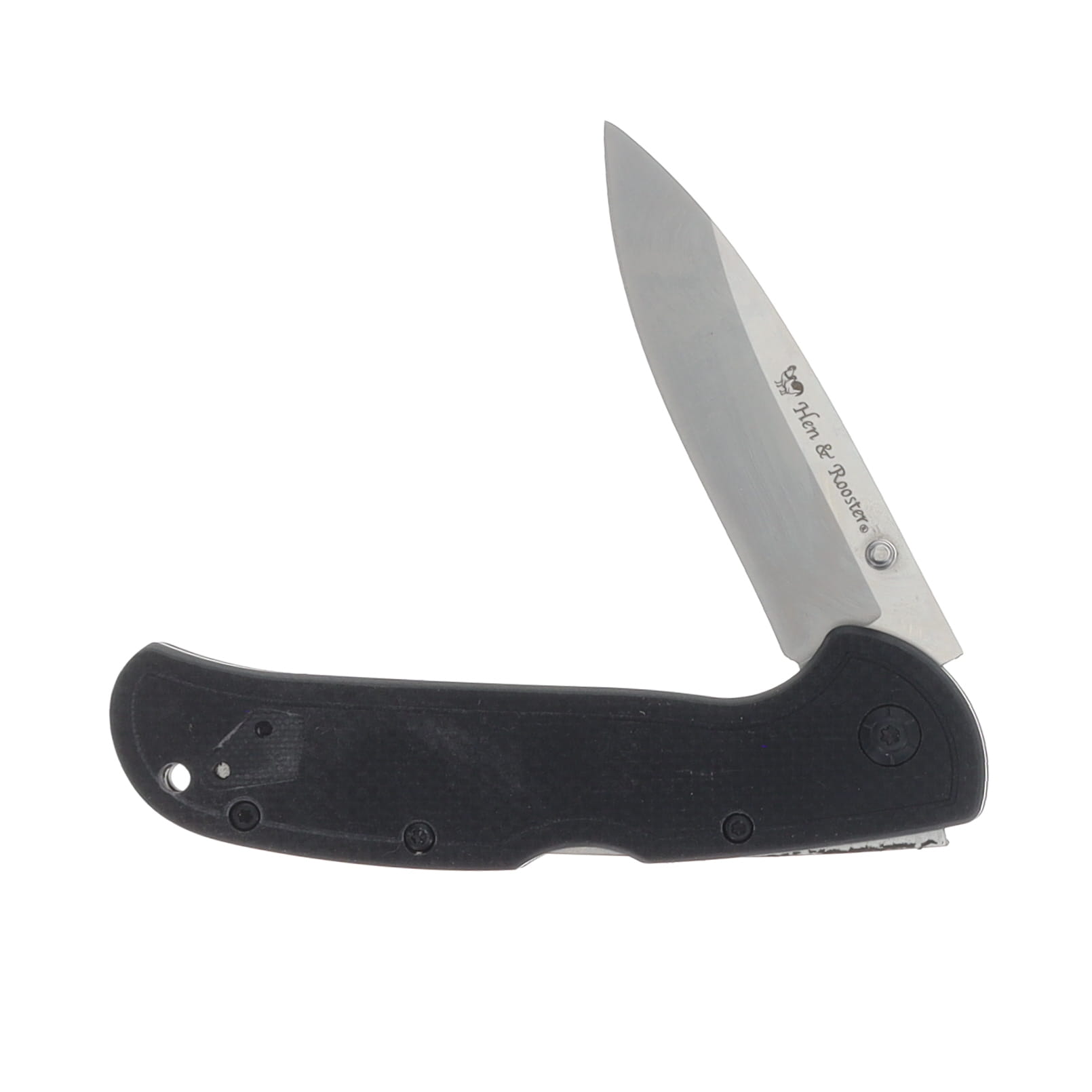 Frost/Hen & Rooster Tactical Folder Black G-10 Handle 2.88in D2 Drop Point Blade BF25HRI80BG10 View 3