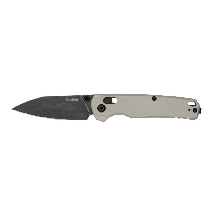 Kershaw Bel Air Beskar Raw Aluminum Handle Black Blade KS6105RAWBLK View 1