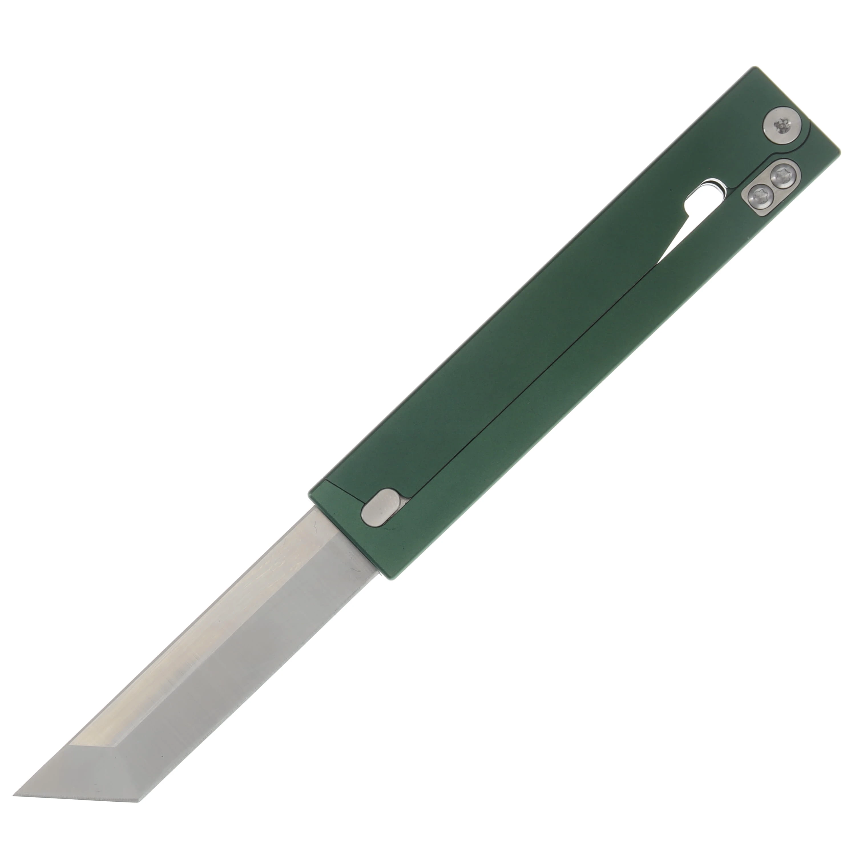 Daily Carry Co Parachute Al aluminum, 14C28N steel, magnetic open and closure, gravity knife DCPCAL-GR View 1