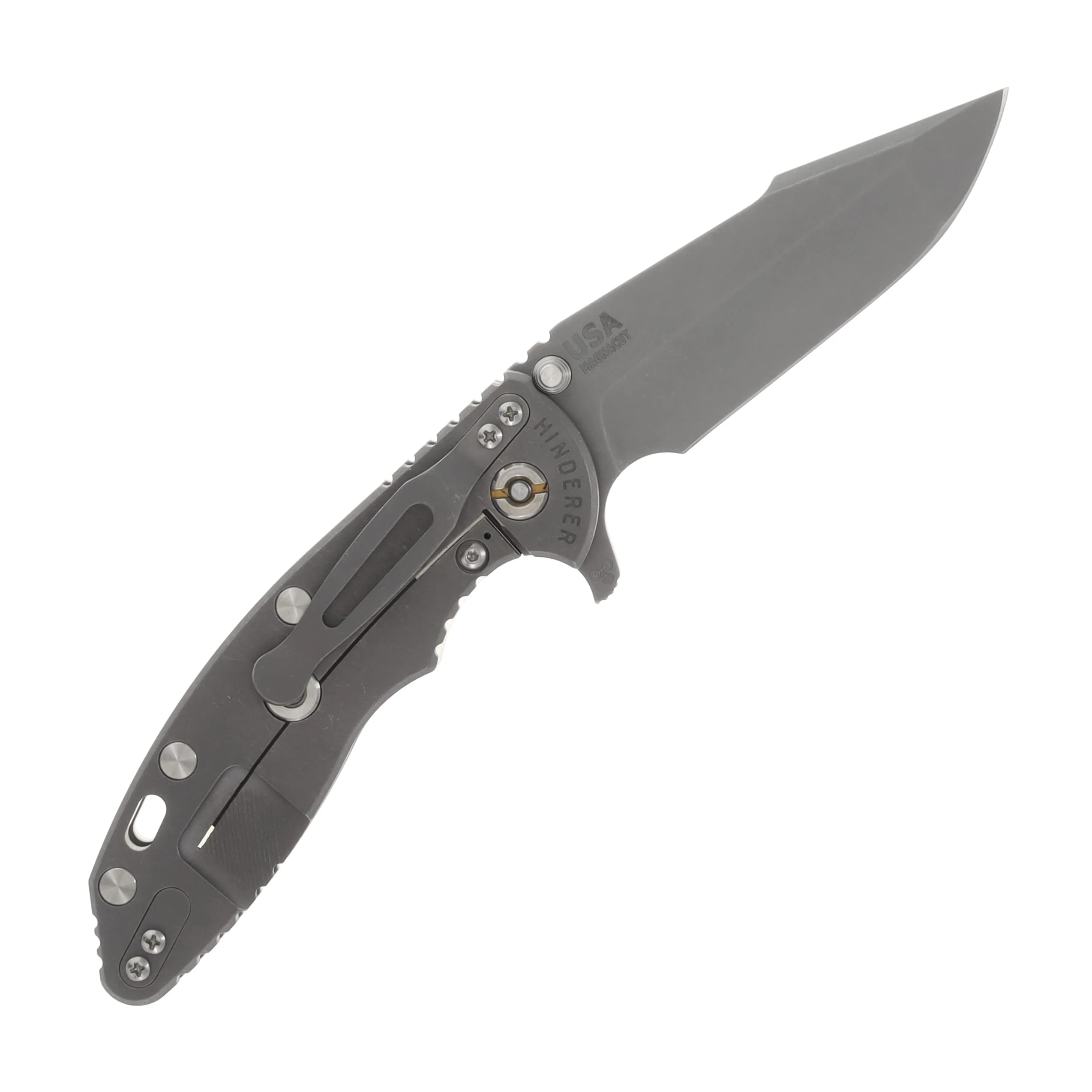 Hinderer XM-18 Translucent Green 3.5in Plain Working Harpoon Spanto KXM35HSTWWFTG View 2