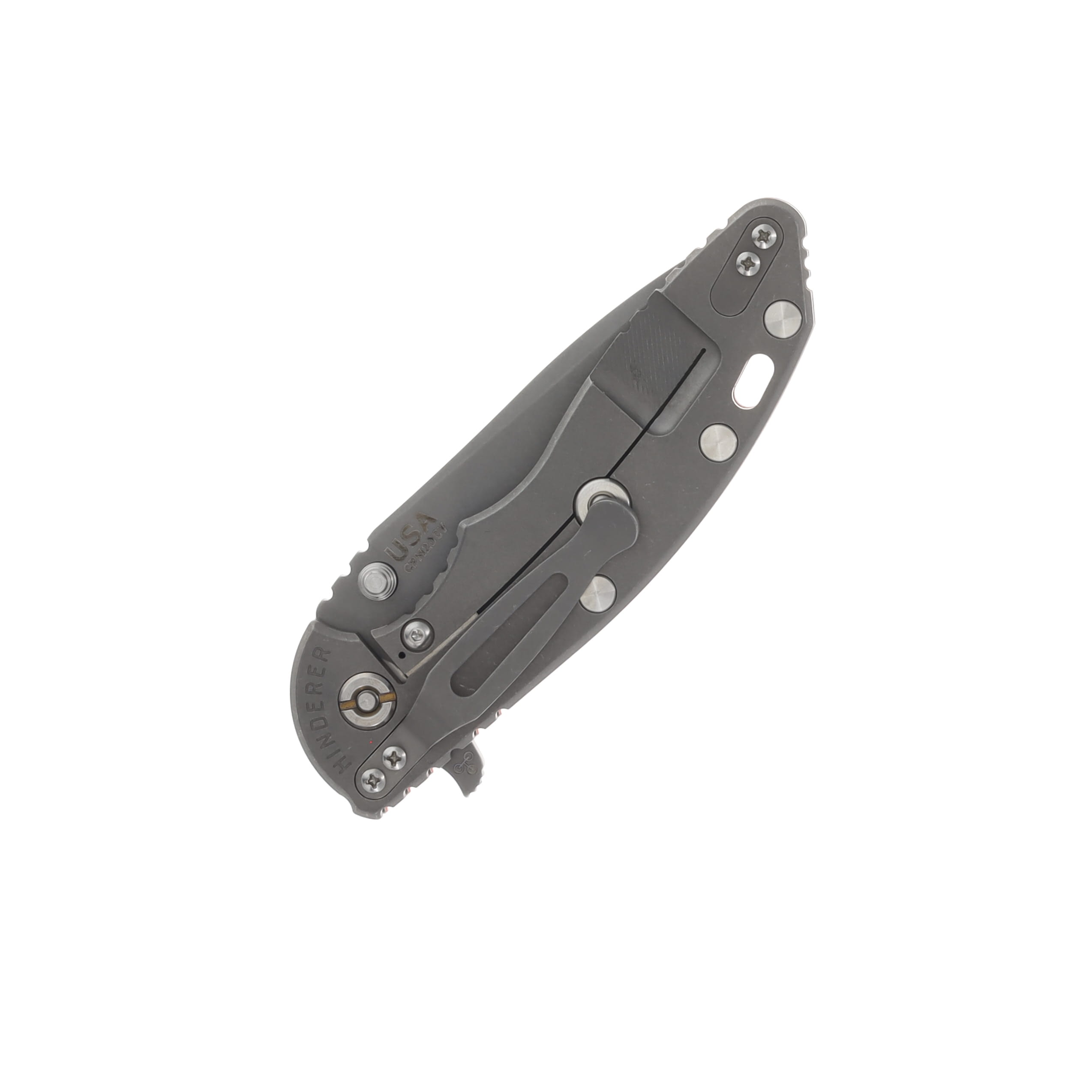 Hinderer XM-18 Folding Knife Working Finish Spanto/Orange G-10 KXM35HSTWWFOR View 4