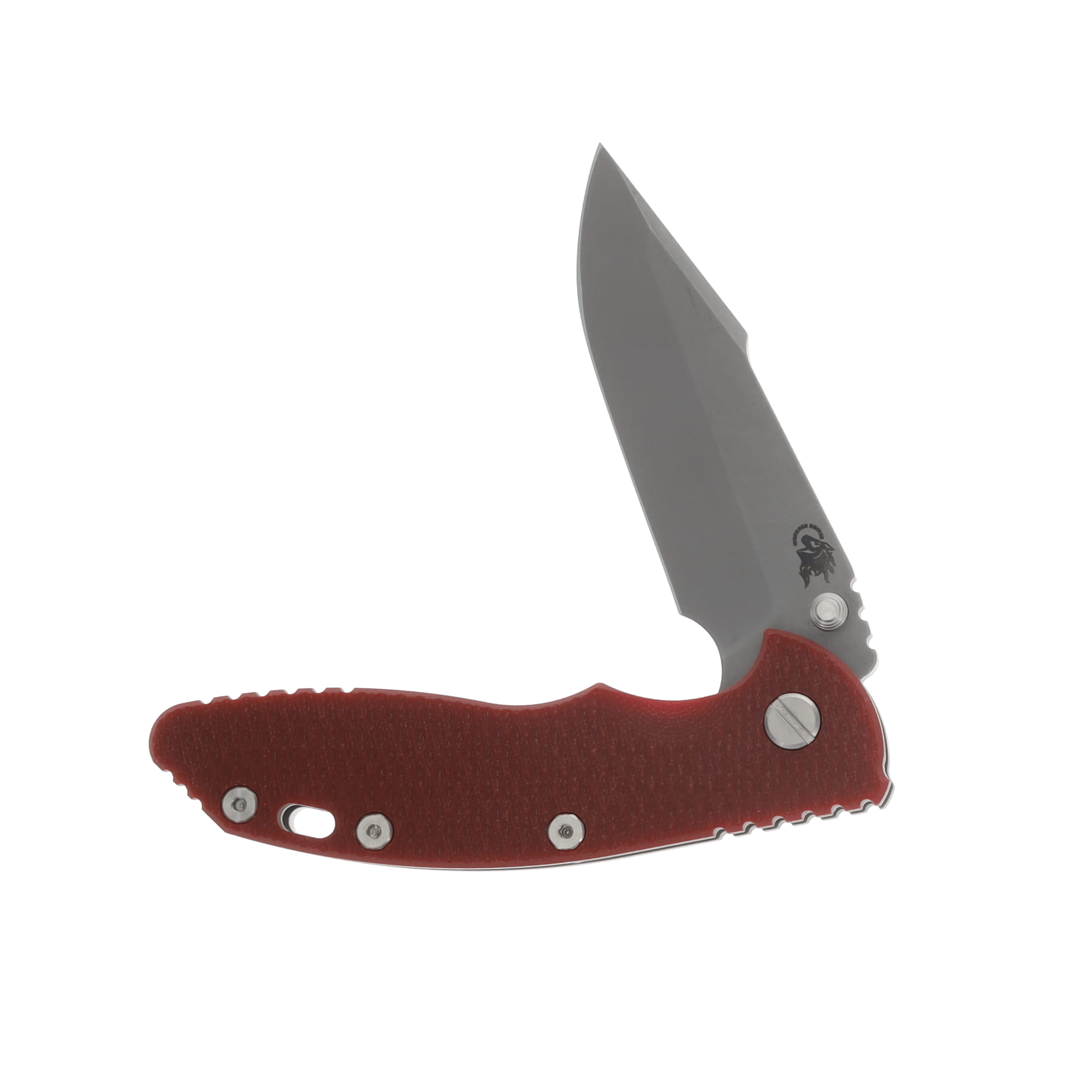 Hinderer XM-18 Red 3.5 Inch Plain Working Finish Harpoon Spanto KXM35HSTWWFRD View 3