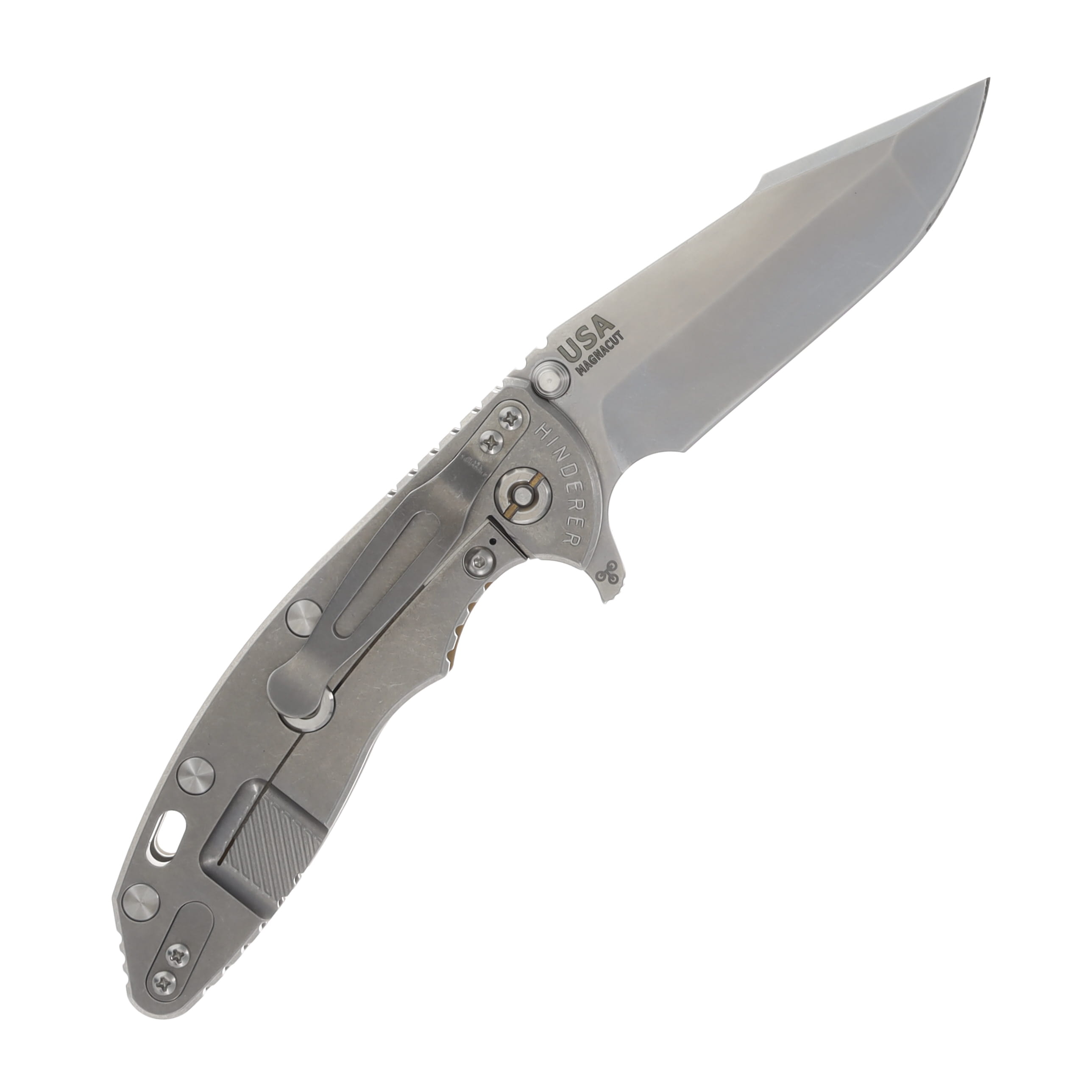 Hinderer XM-18 Coyote 3.5 Inch Plain Stonewash Harpoon Spanto KXM35HSTWSWCY View 2