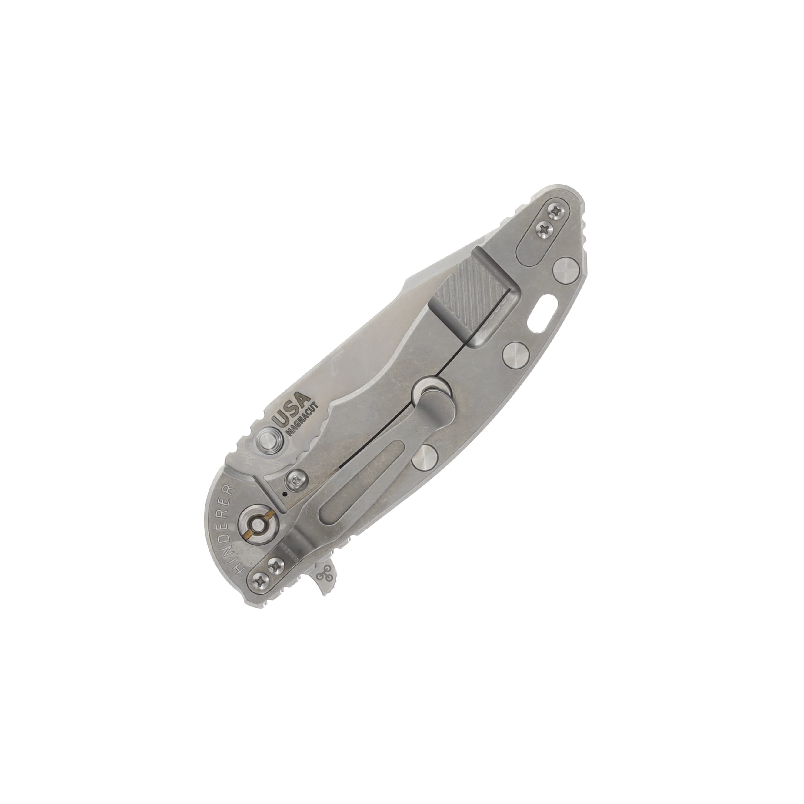 Hinderer XM-18 OD Green 3.5 Inch Plain Stonewash Harpoon Spanto KXM35HSTWSWOD View 4