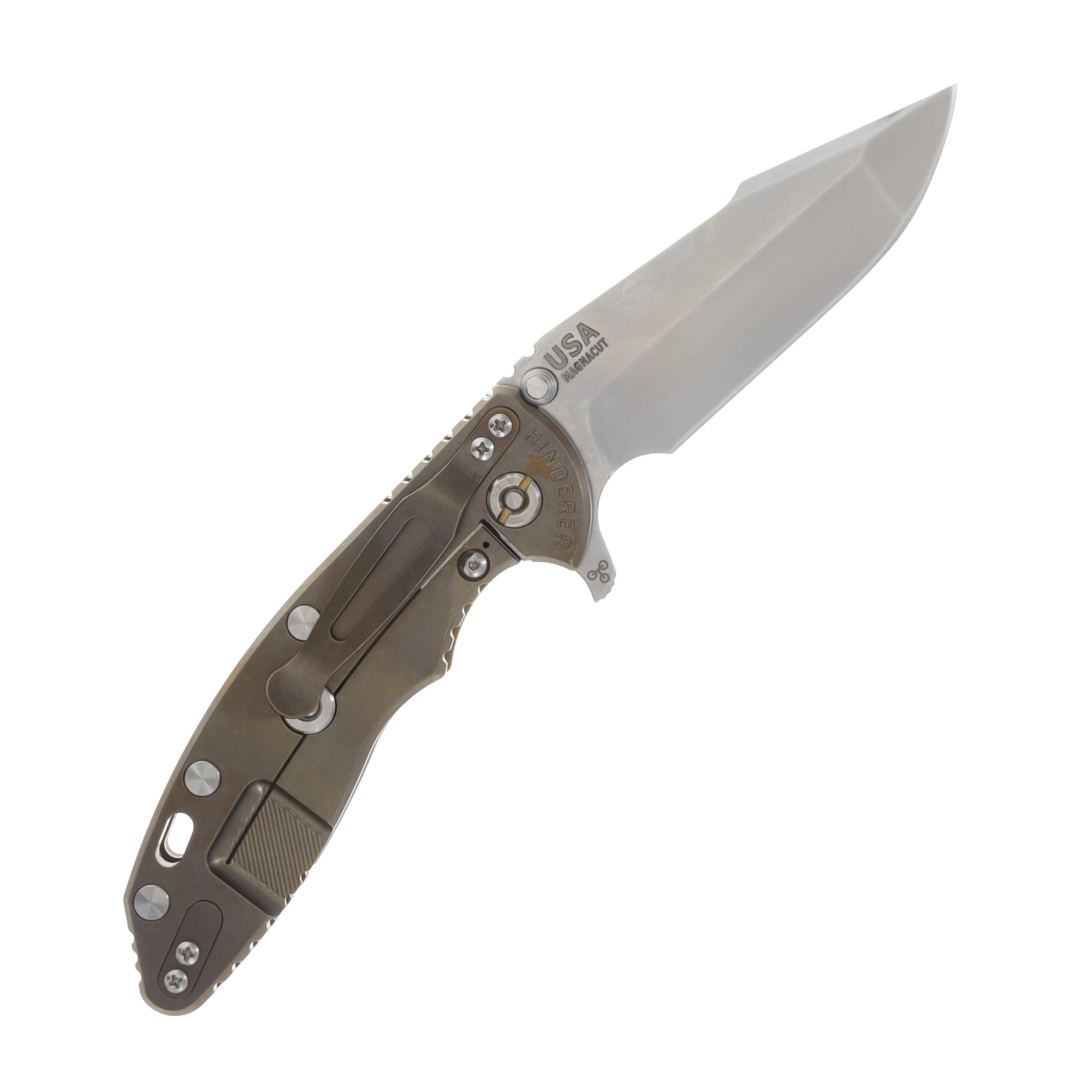 Hinderer XM-18 Coyote – Bronze 3.5in Plain Stonewash Harpoon Spanto KXM35HSTWSWBZCY View 2