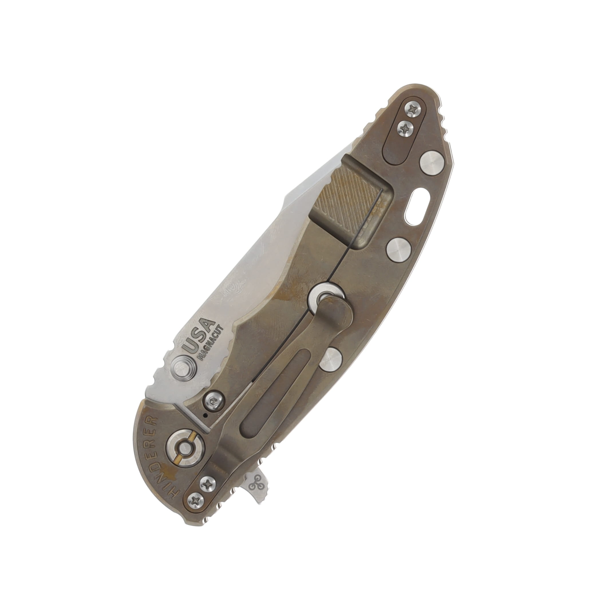 Hinderer XM-18 Coyote – Bronze 3.5in Plain Stonewash Harpoon Spanto KXM35HSTWSWBZCY View 4