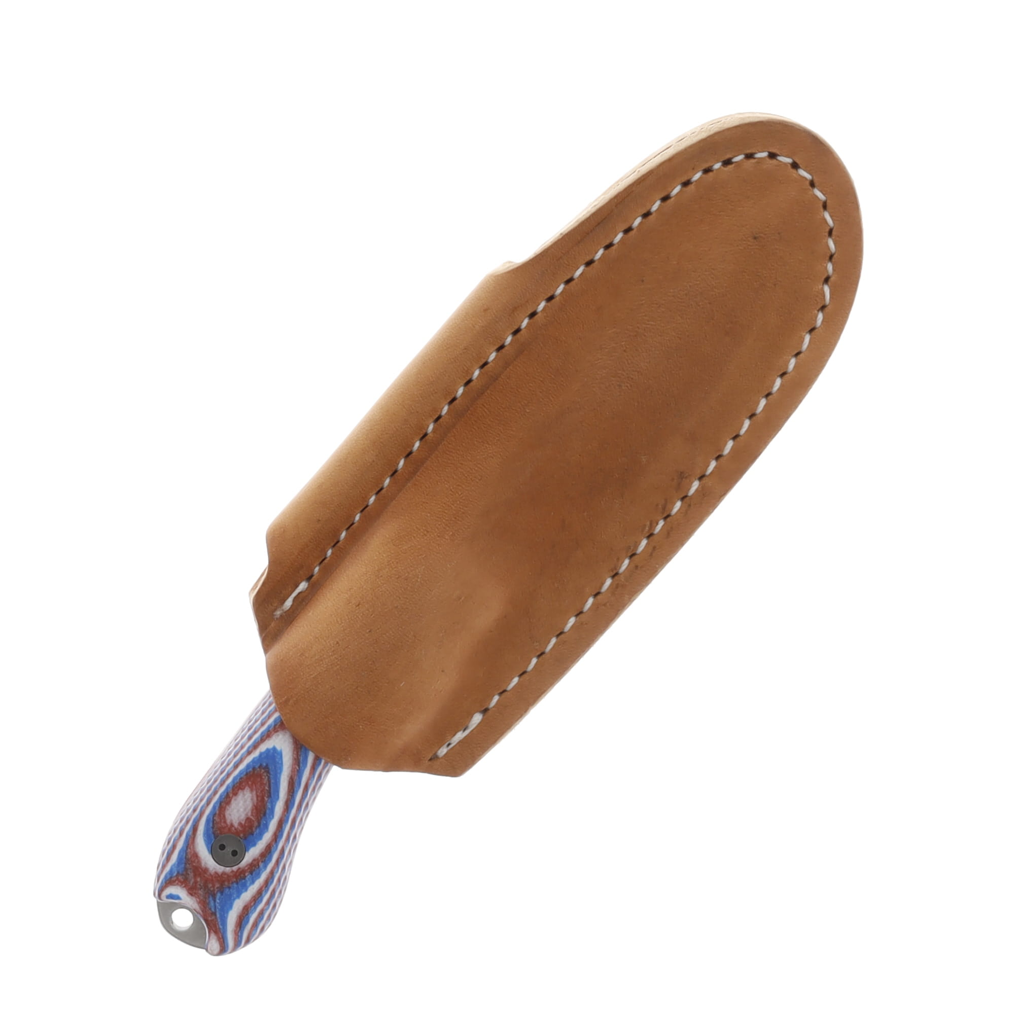 Bradford Guardian 3 Fixed Blade Knife 3D Red/White/Blue G-10 with Stonewash Magnacut False Edge BRAD3480 View 4