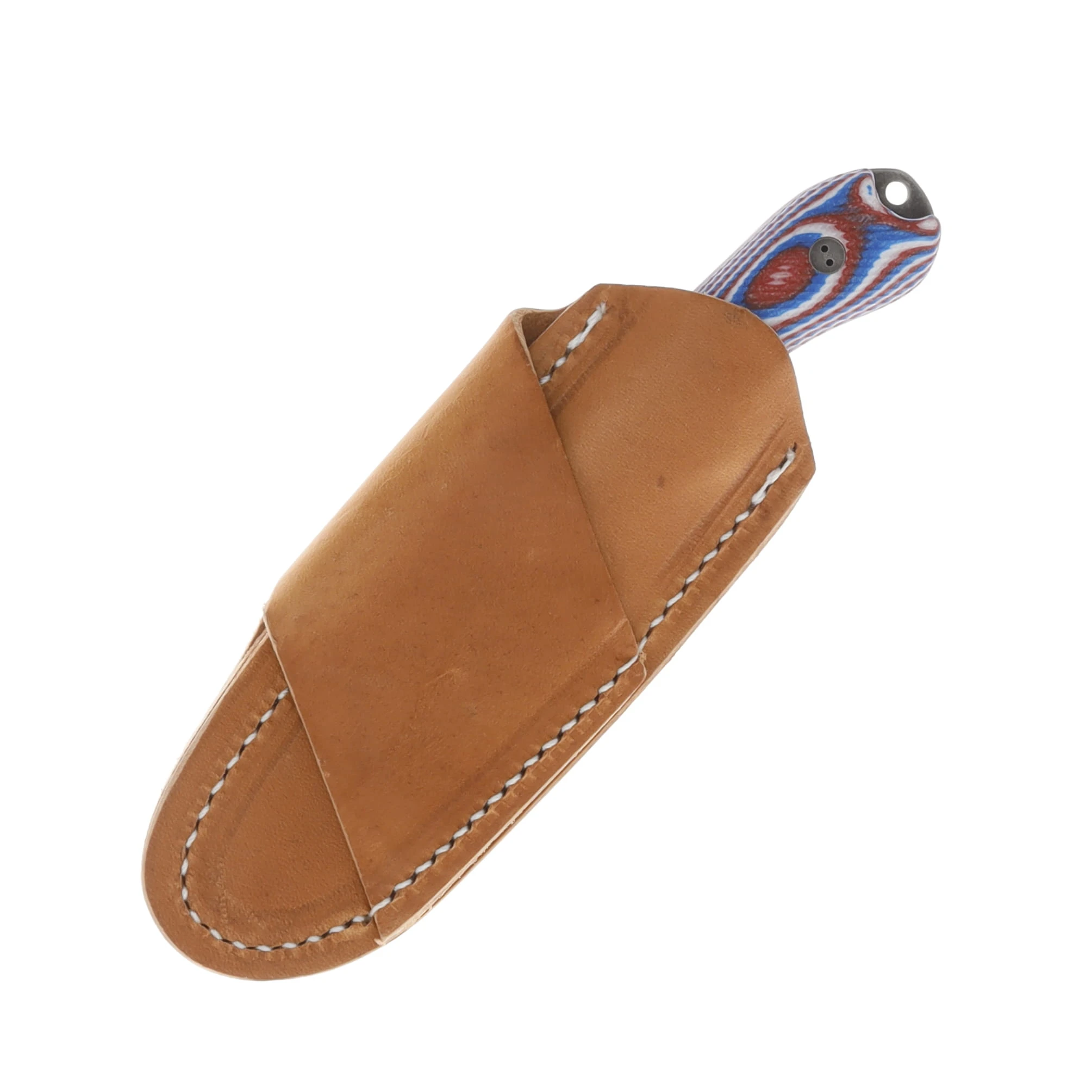 Bradford Guardian 3 Fixed Blade Knife 3D Red/White/Blue G-10 with Nimbus Finish Magnacut False Edge BRAD3484 View 4