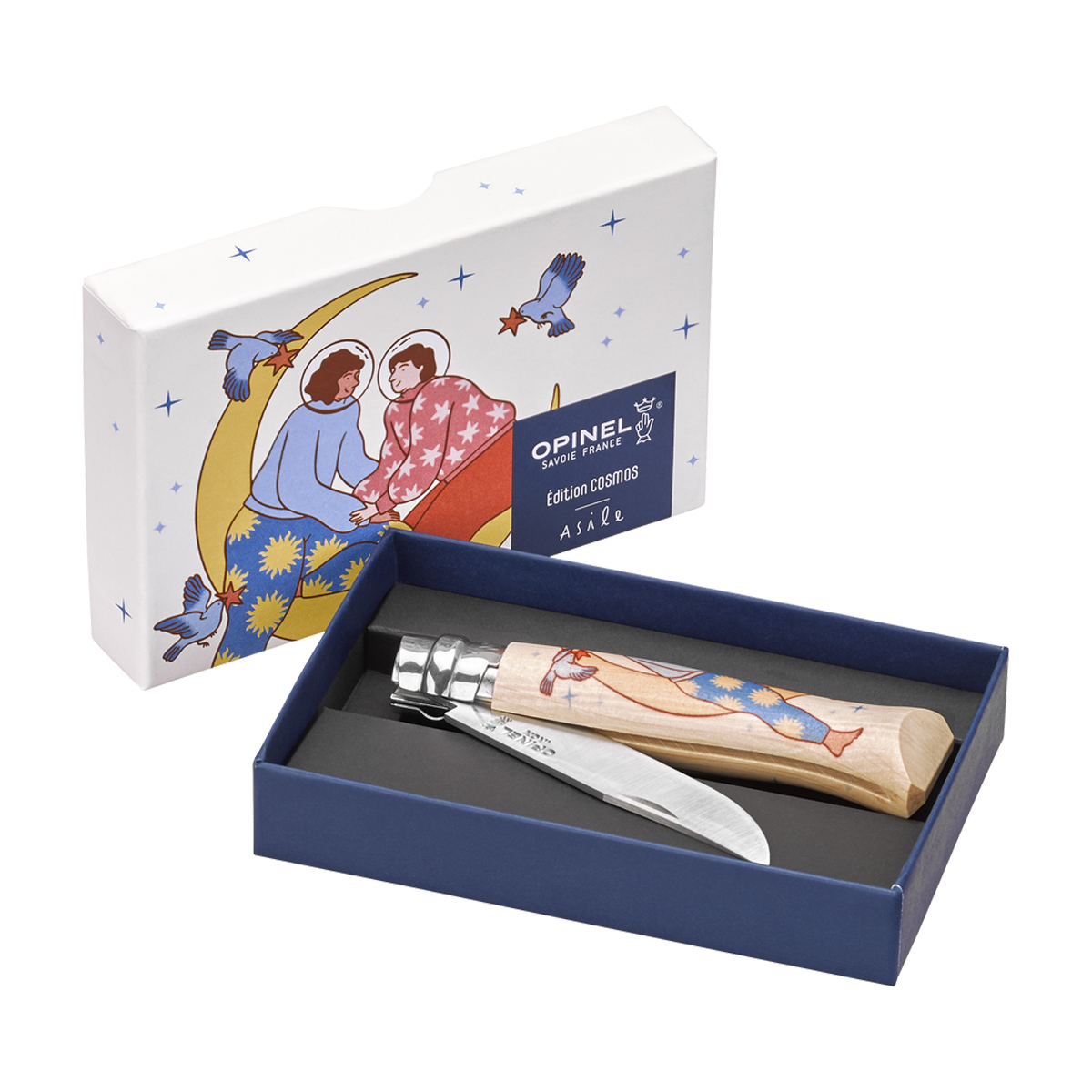 Opinel No.8 Artist Limited Edition V Cosmos-Asile Folding Knife