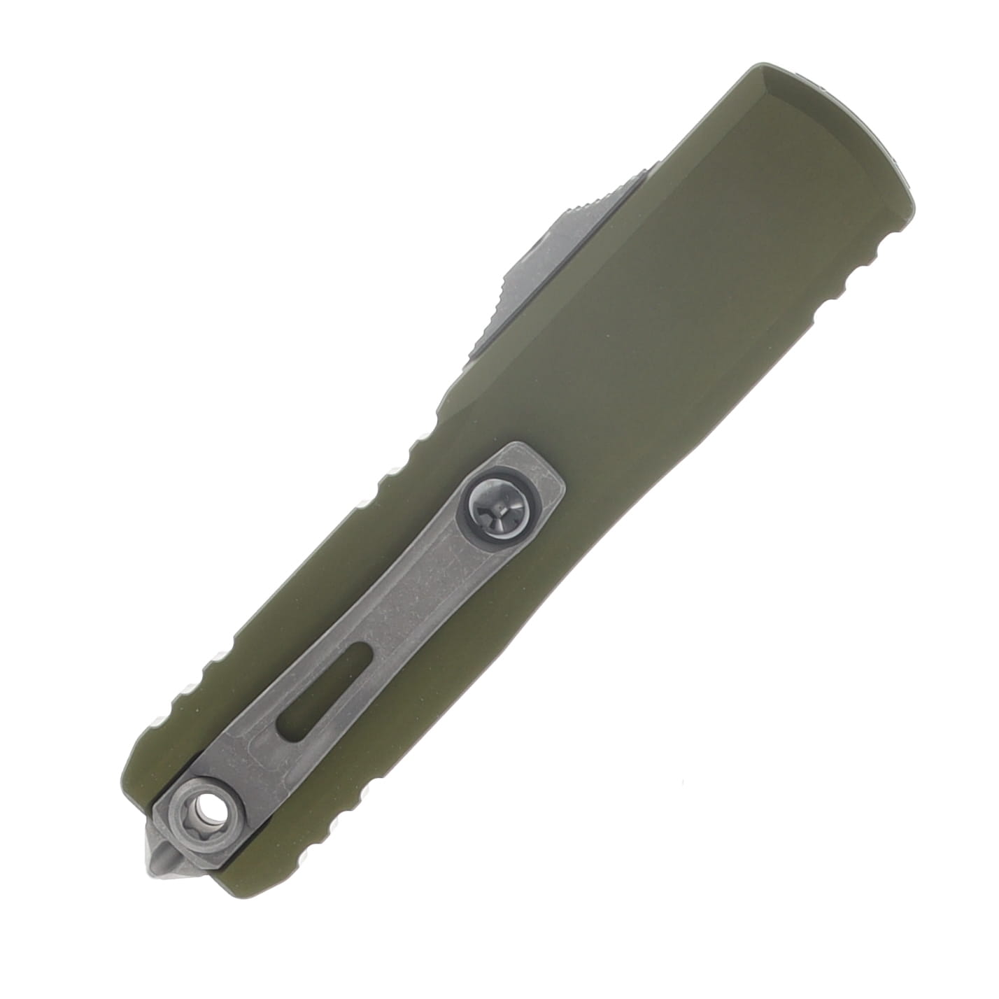Microtech UTX-85 GEN IV OTF Auto D-E Apocalyptic Standard OD Green AUMT1232410APOD View 4