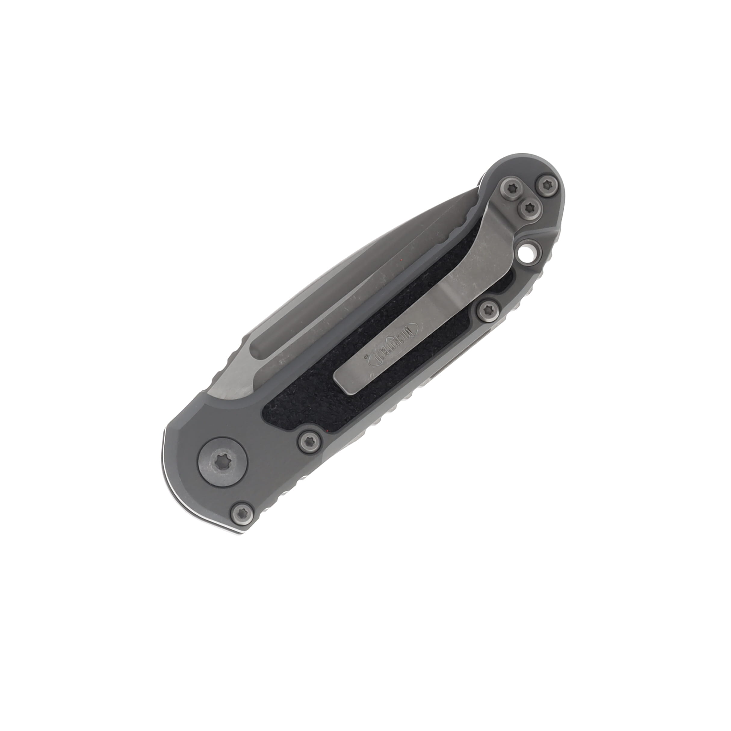 Microtech L.U.D.T. OTS Auto Gen III S-E Natural Clear Apocalyptic Partial Serrated MT113511APNC View 3