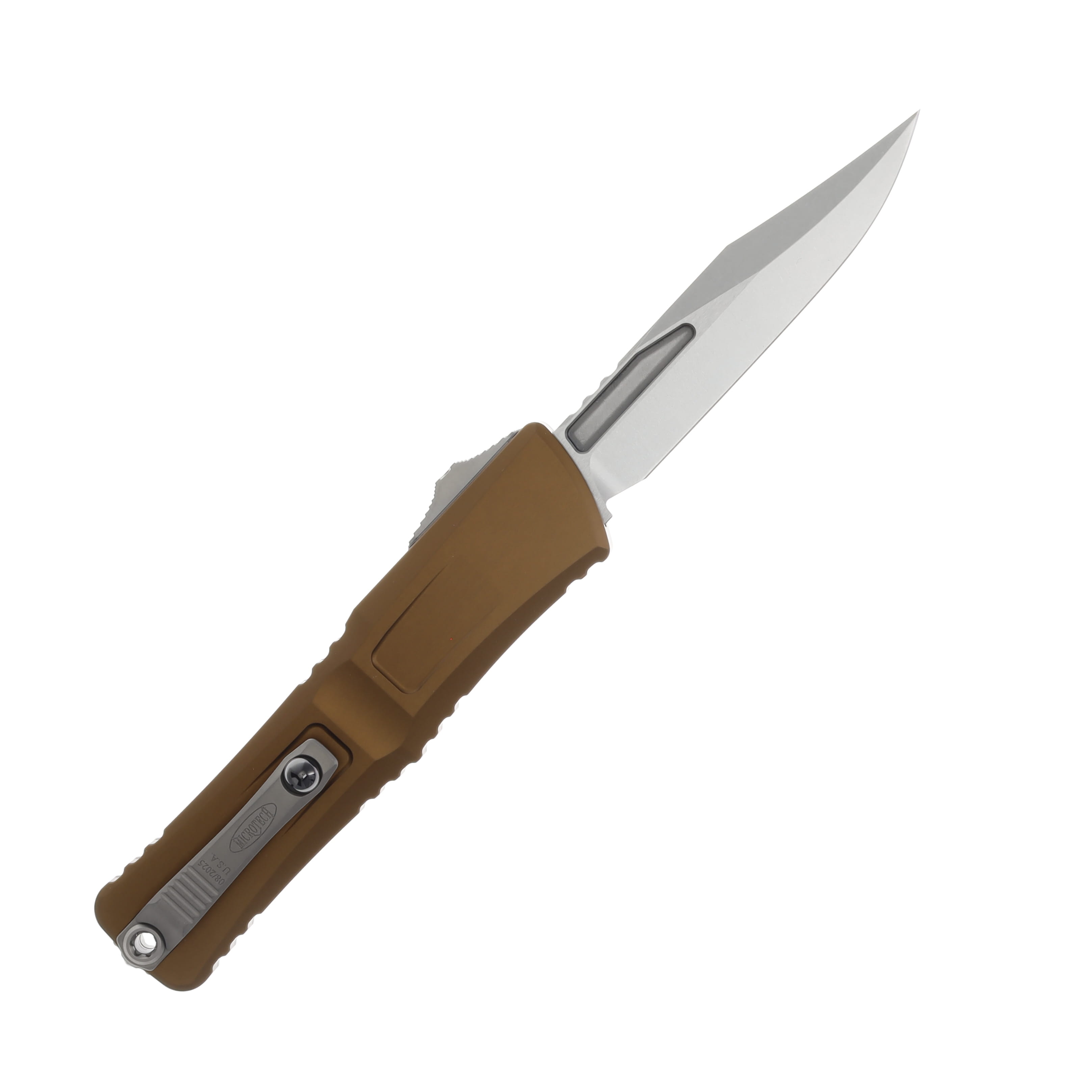 Microtech Combat Troodon GEN III OTF Auto Bowie Stonewash Standard Tan AUMT114610TA View 2