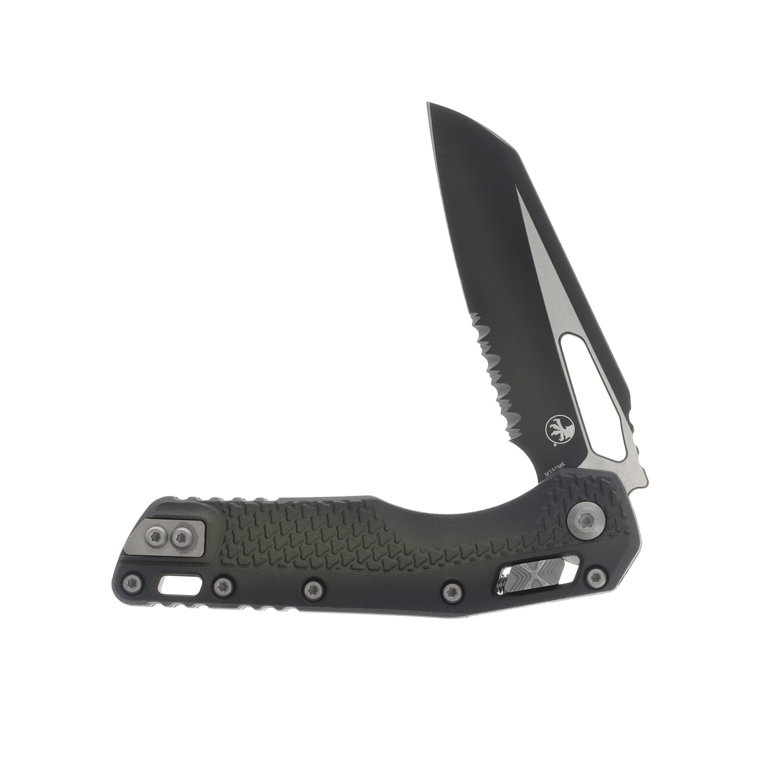 Microtech MSI Folding Knife S/E Part Serrate Polymer Faded Bazooka MT210T2PMFBO View 3