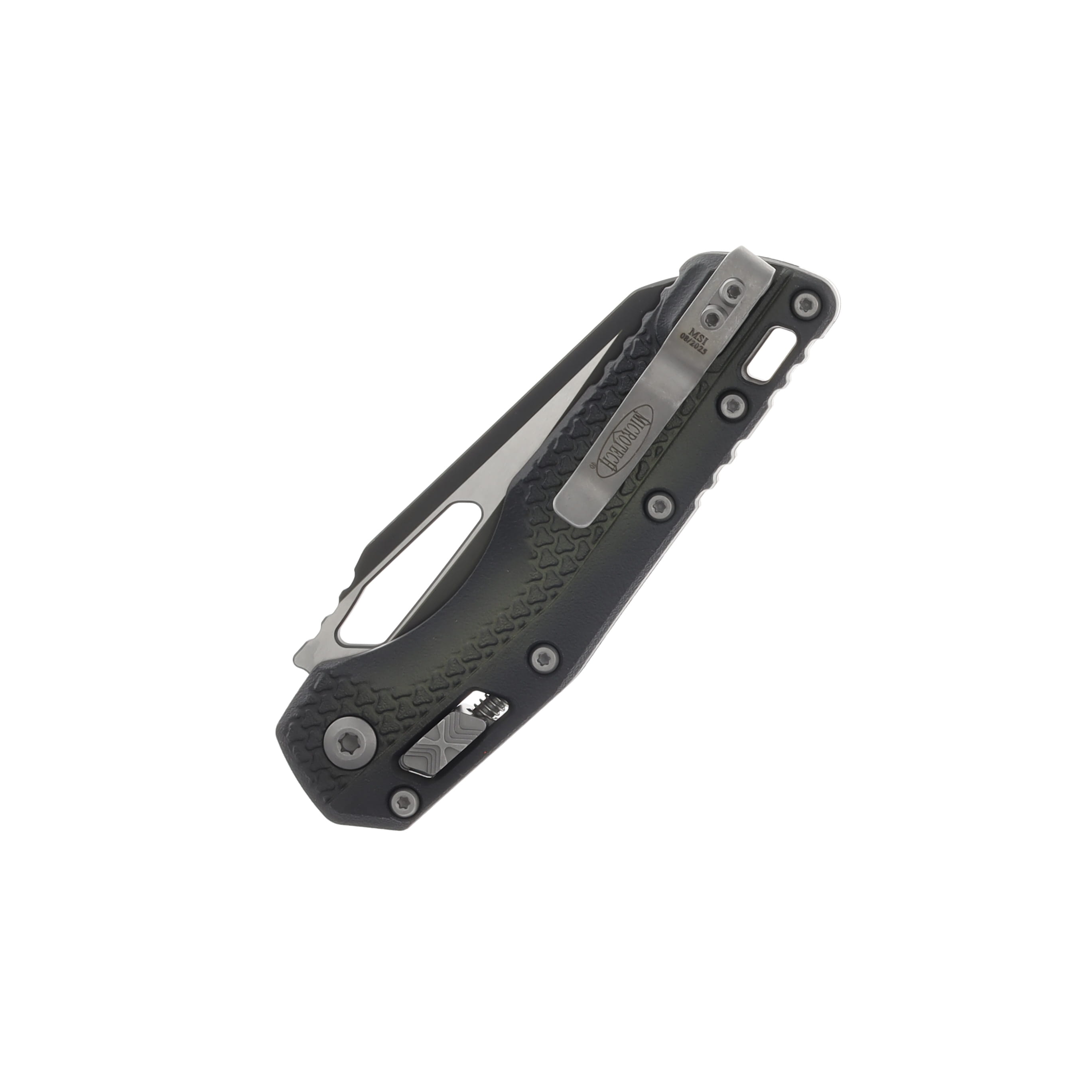 Microtech MSI Folding Knife S/E Full Serrate Polymer Faded Bazooka MT210T3PMFBO View 4