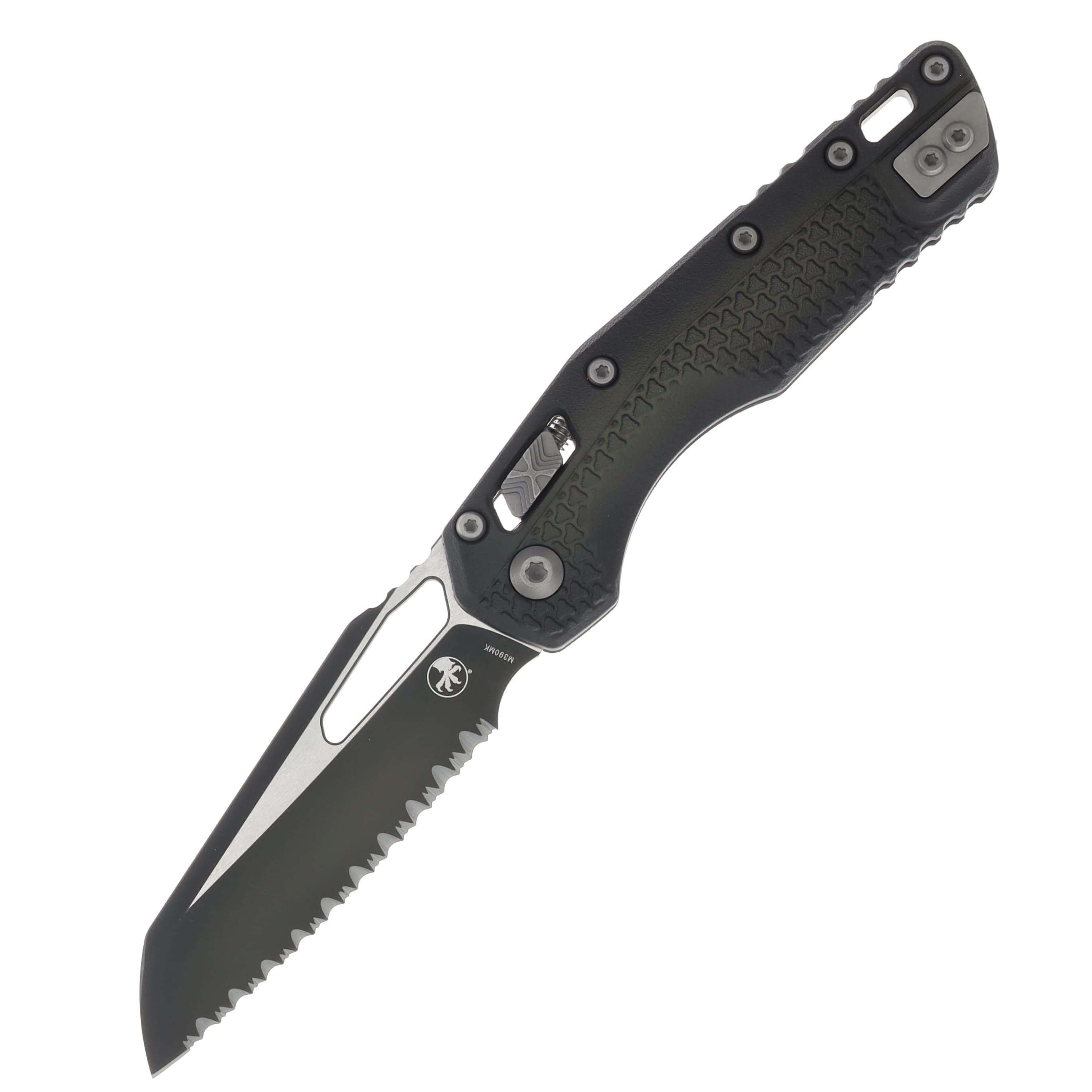 Microtech MSI Folding Knife S/E Full Serrate Polymer Faded Bazooka MT210T3PMFBO View 1
