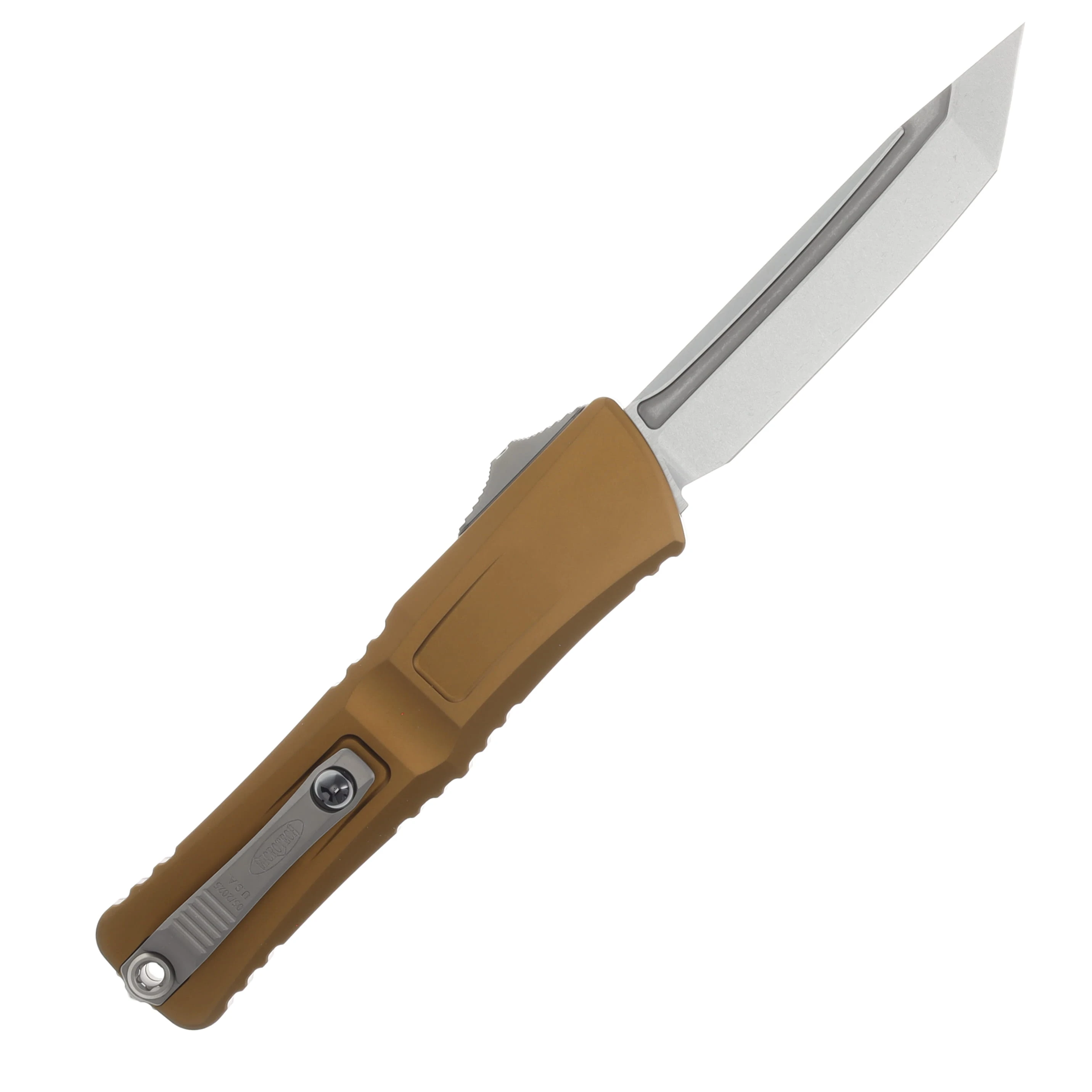 Microtech Combat Troodon OTF Auto T/E Gen III Tan Stonewash Standard AUMT114410TA View 2