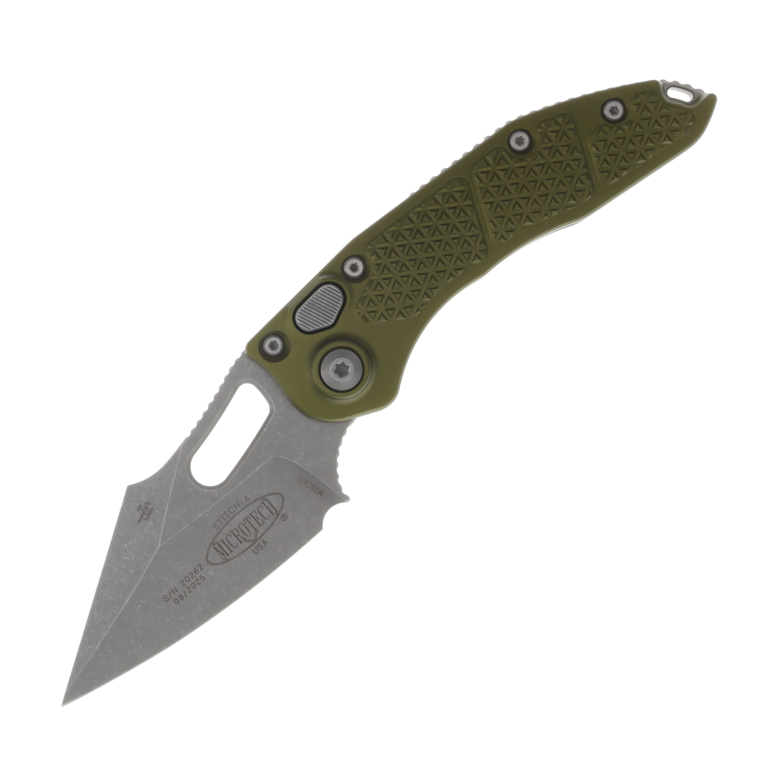 Microtech Stitch Automatic Knife Apocalyptic Standard/OD Green AUMT16910APOD View 1