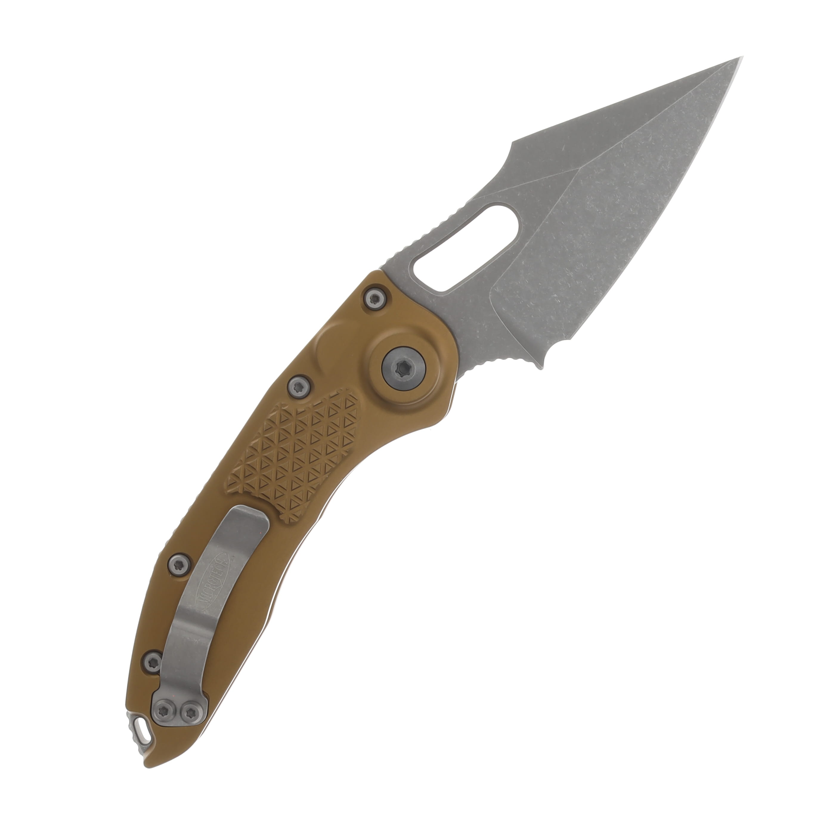 Microtech Stitch Automatic Knife Apocalyptic Standard/Tan AUMT16910APTA View 2