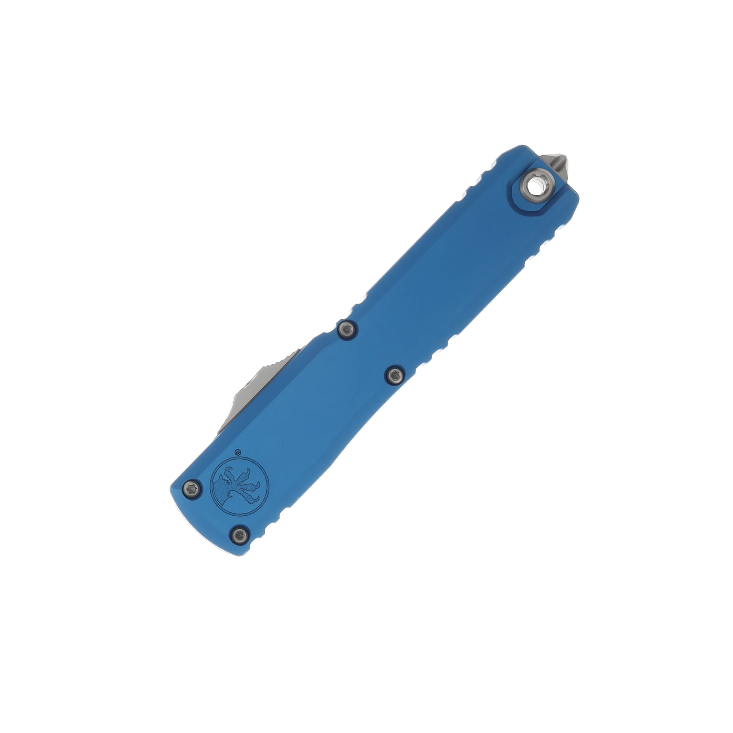 Microtech Ultratech Gen IV D/E OTF Auto Knife Blue Full Serr SW Dagger AUMT1122412BL View 3
