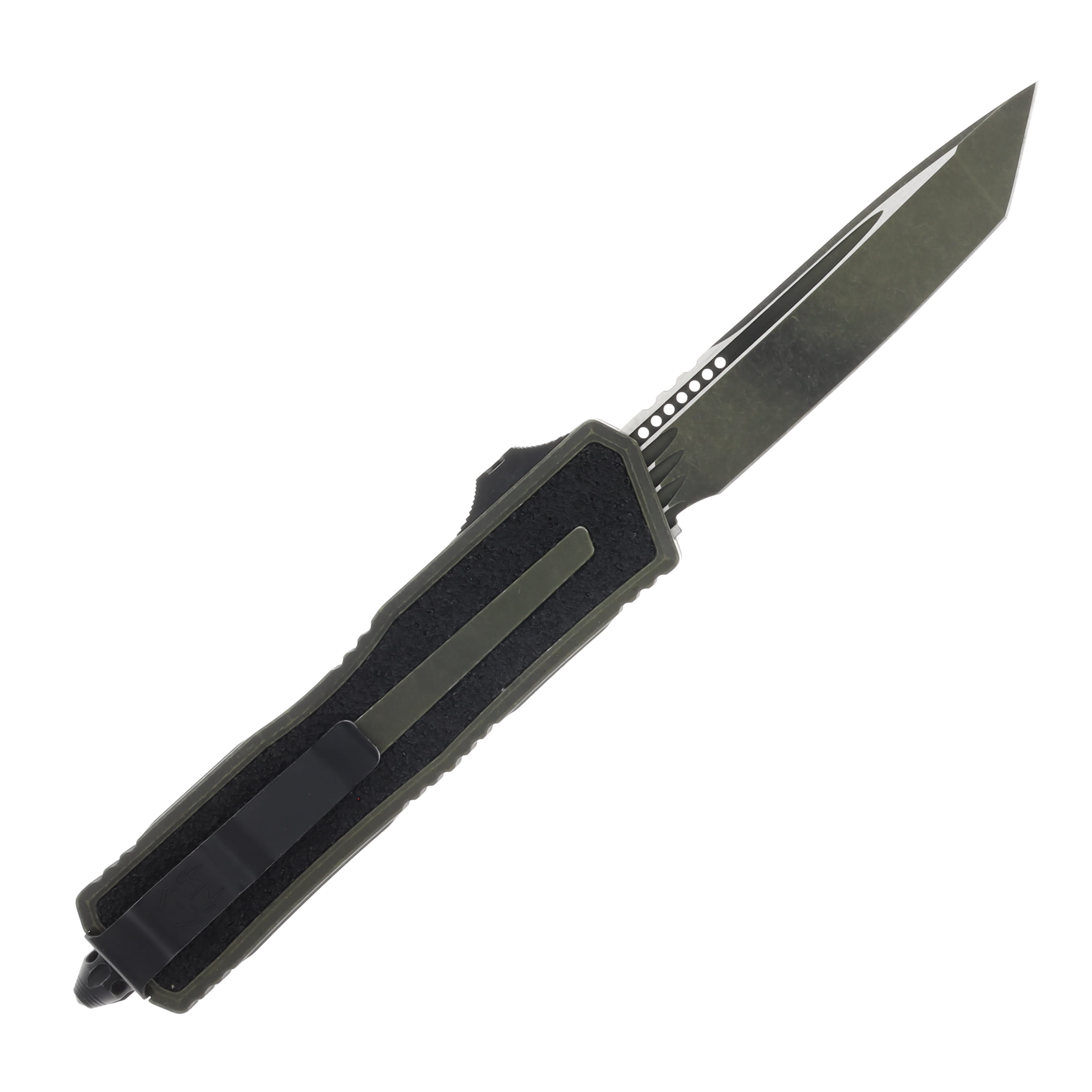 Microtech Scarab II OTF Automatic Gen III Weathered Grenade Green T/E AUMT12791WGG View 2