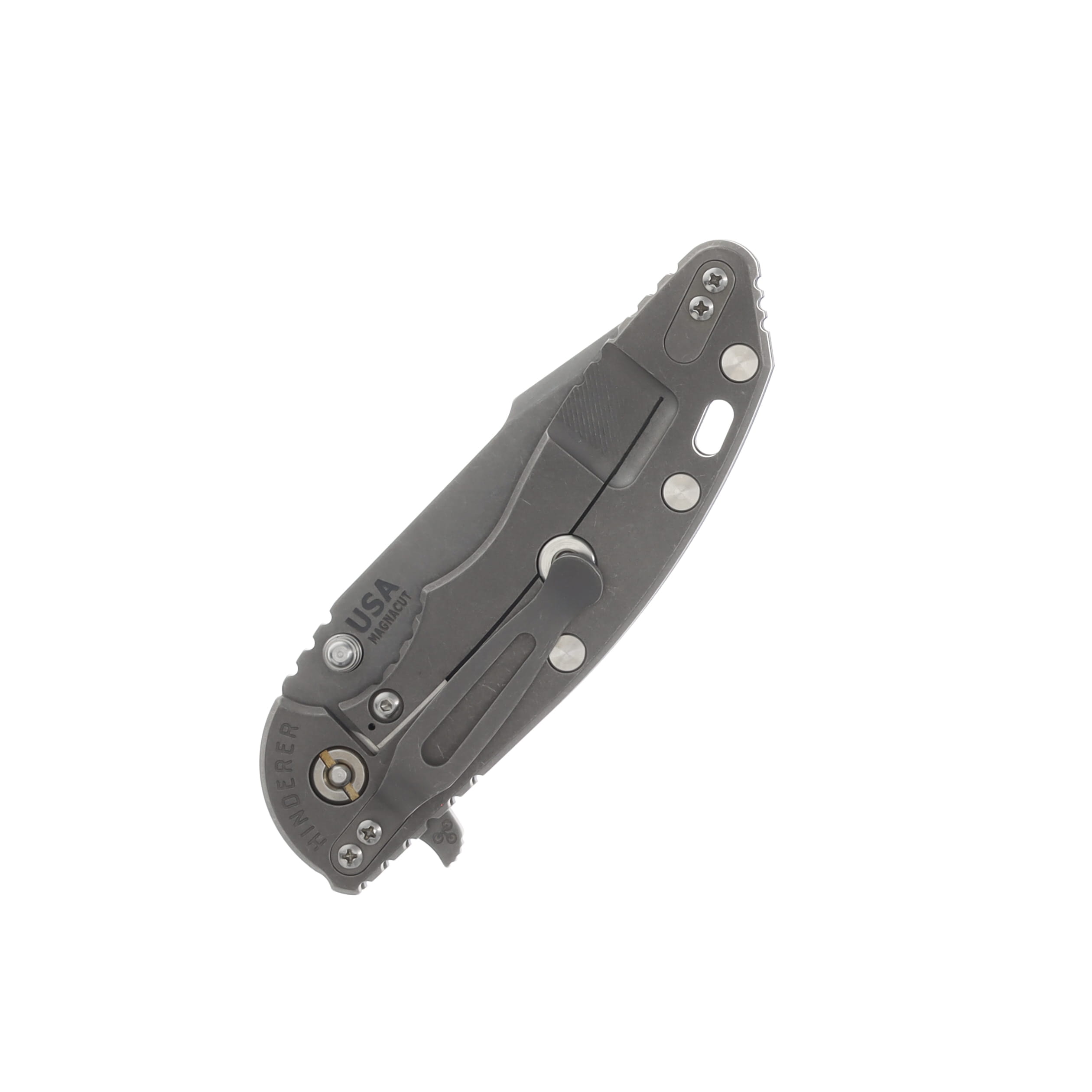 Hinderer XM-18 Blue - Working 3.5in Plain Working Skinny Harpoon Spanto KXM35SKHSTWWFBL View 4